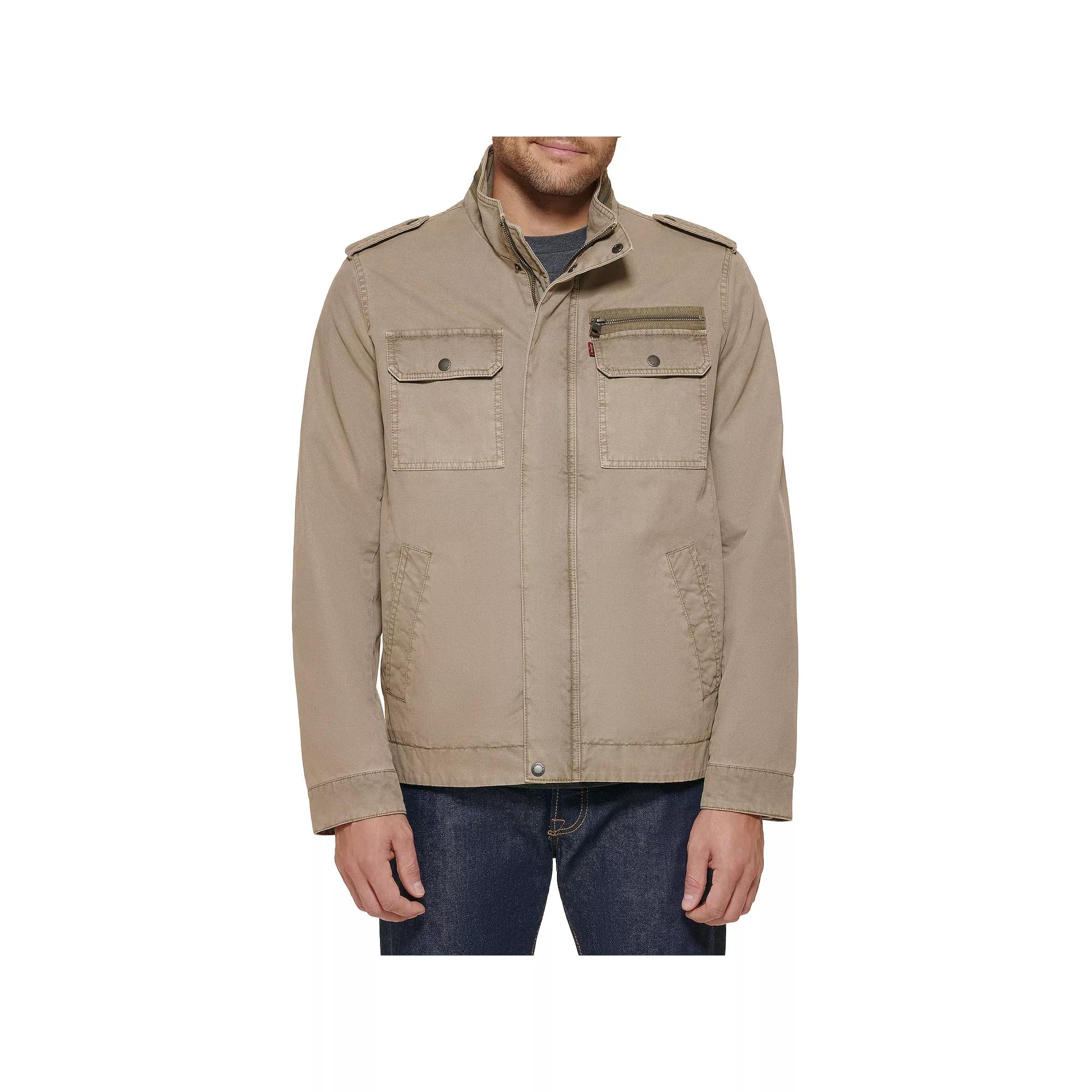 Men's Levi's® Unfilled Cotton Military Jacket, Size: Small, Grey Product Image