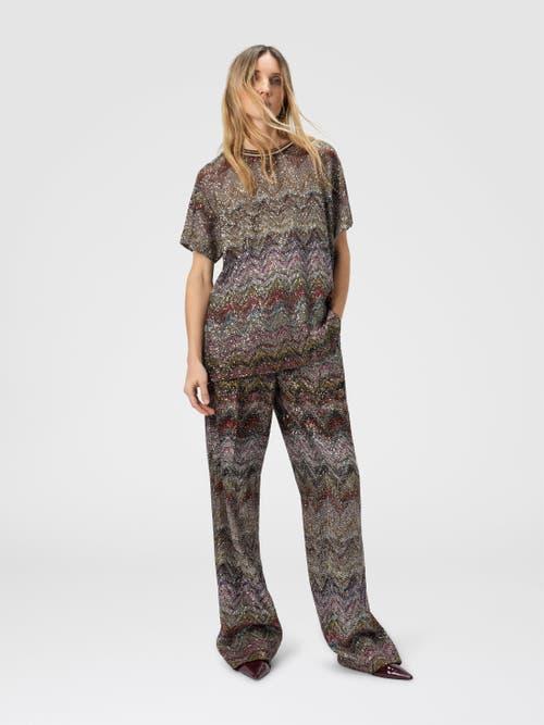 MISSONI Caperdoni Short Sleeve T-shirt With Sequin In Multi Product Image
