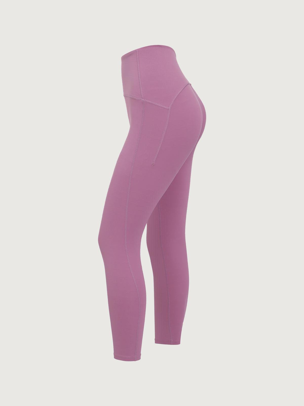 Pink High Waisted Quick-drying Leggings Product Image