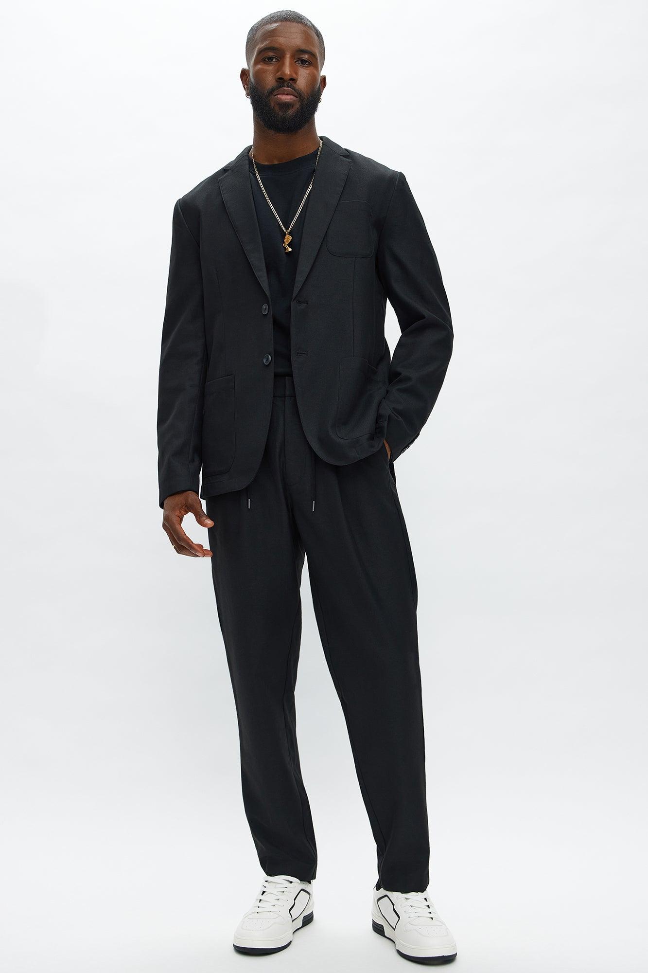 Slim Modern Lightweight Everyday Jacket - Black Product Image