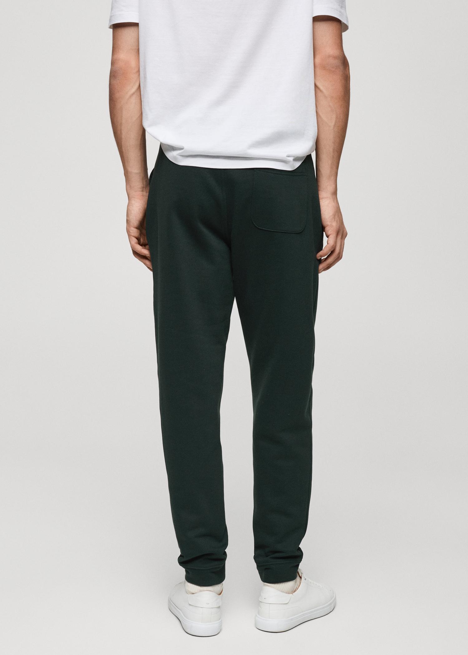 Brushed joggers with elastic waistband - Men | MANGO USA Product Image