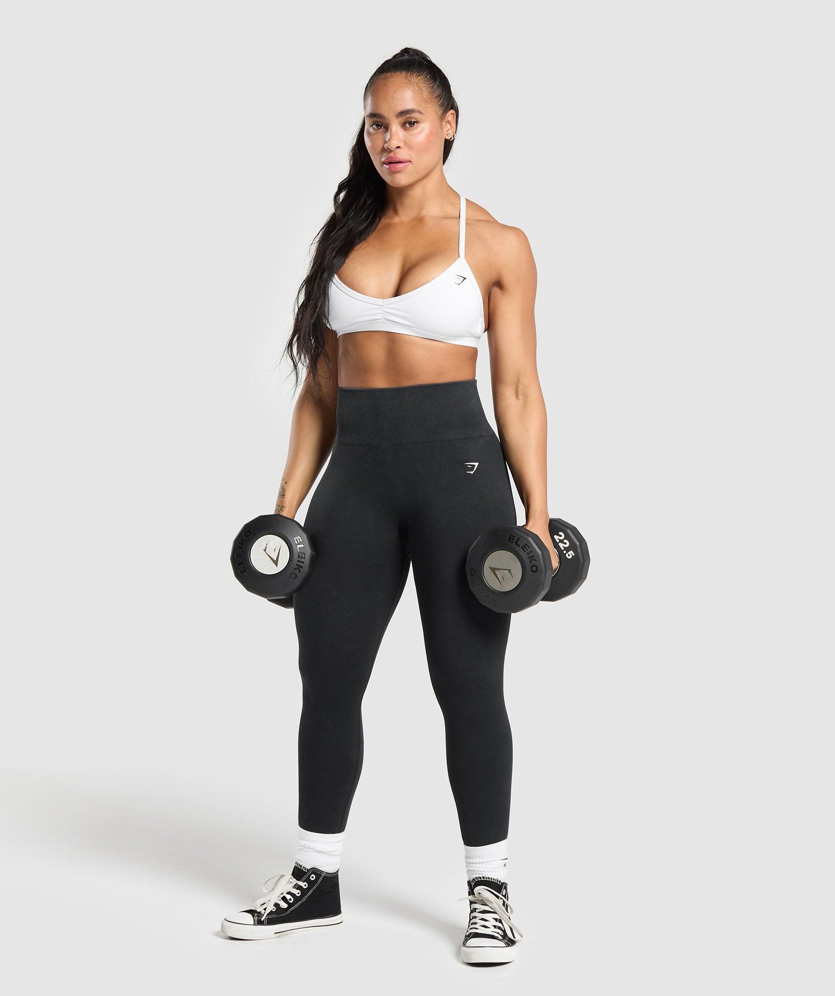 Gymshark Gains Seamless Leggings - Black Female Product Image