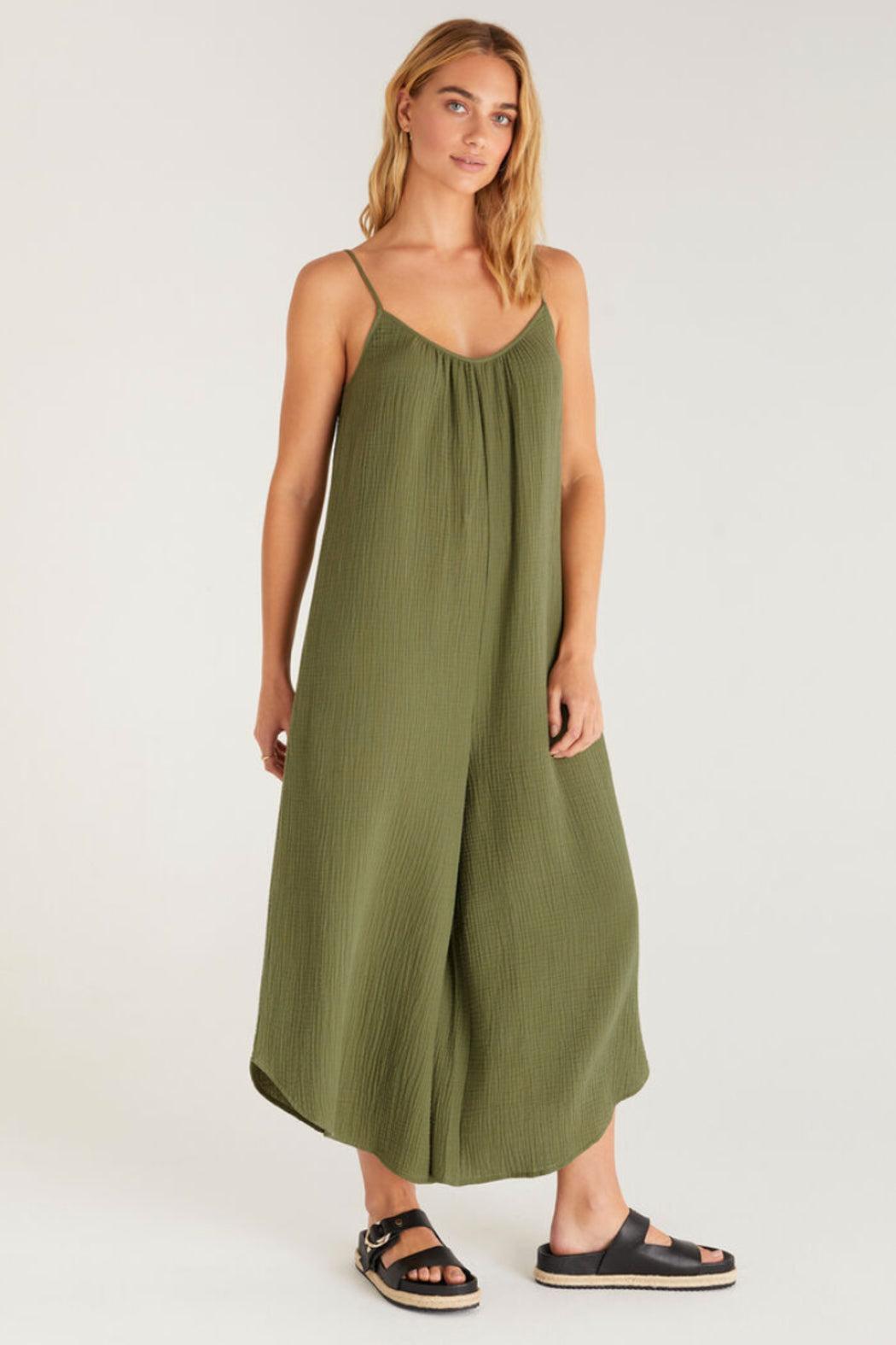 Flared Gauze Jumpsuit Product Image