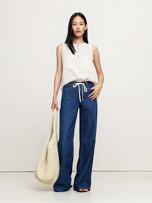 Linen Sleeveless Tunic Product Image