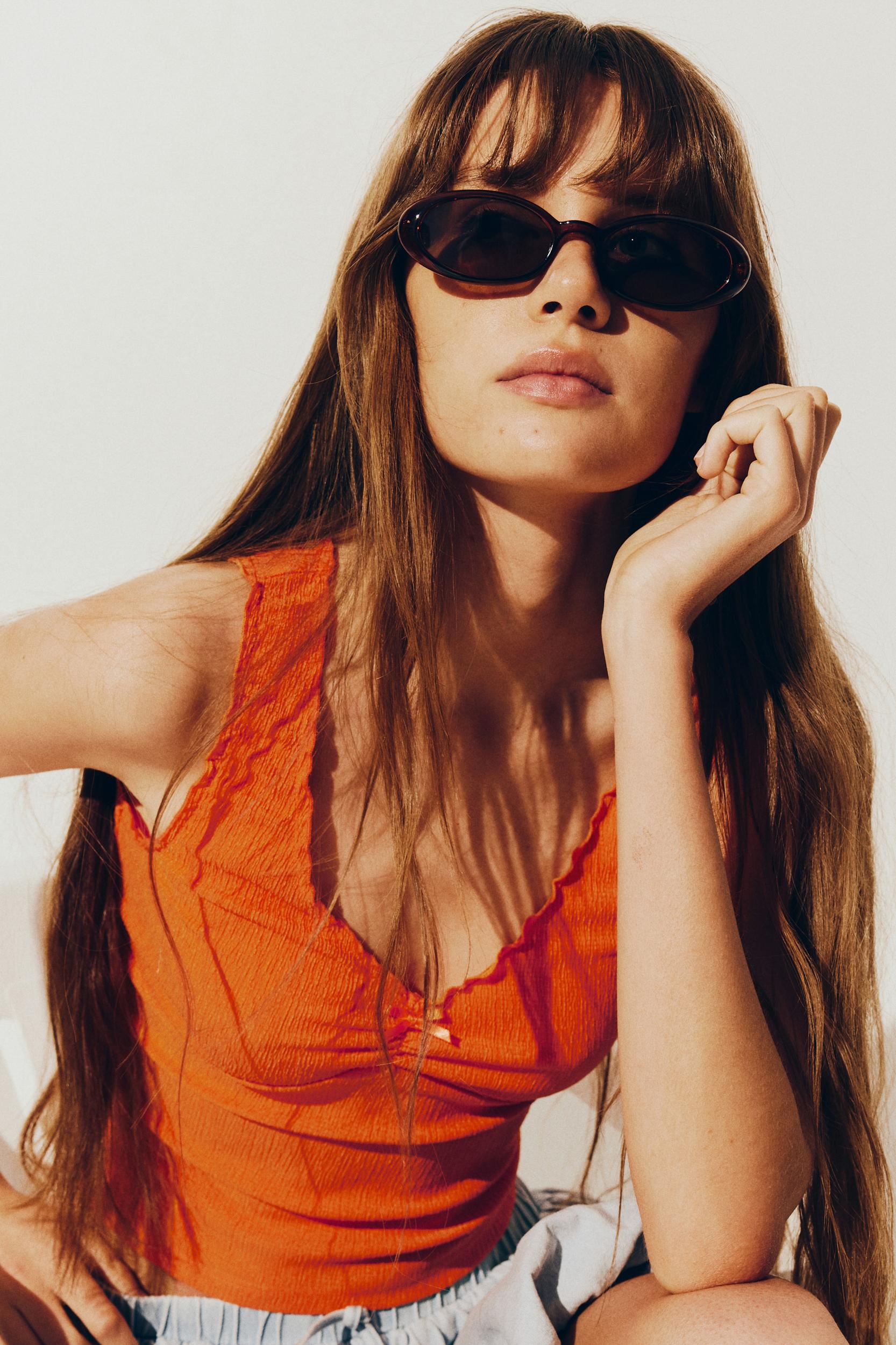 Crinkled Jersey Sleeveless Top Product Image