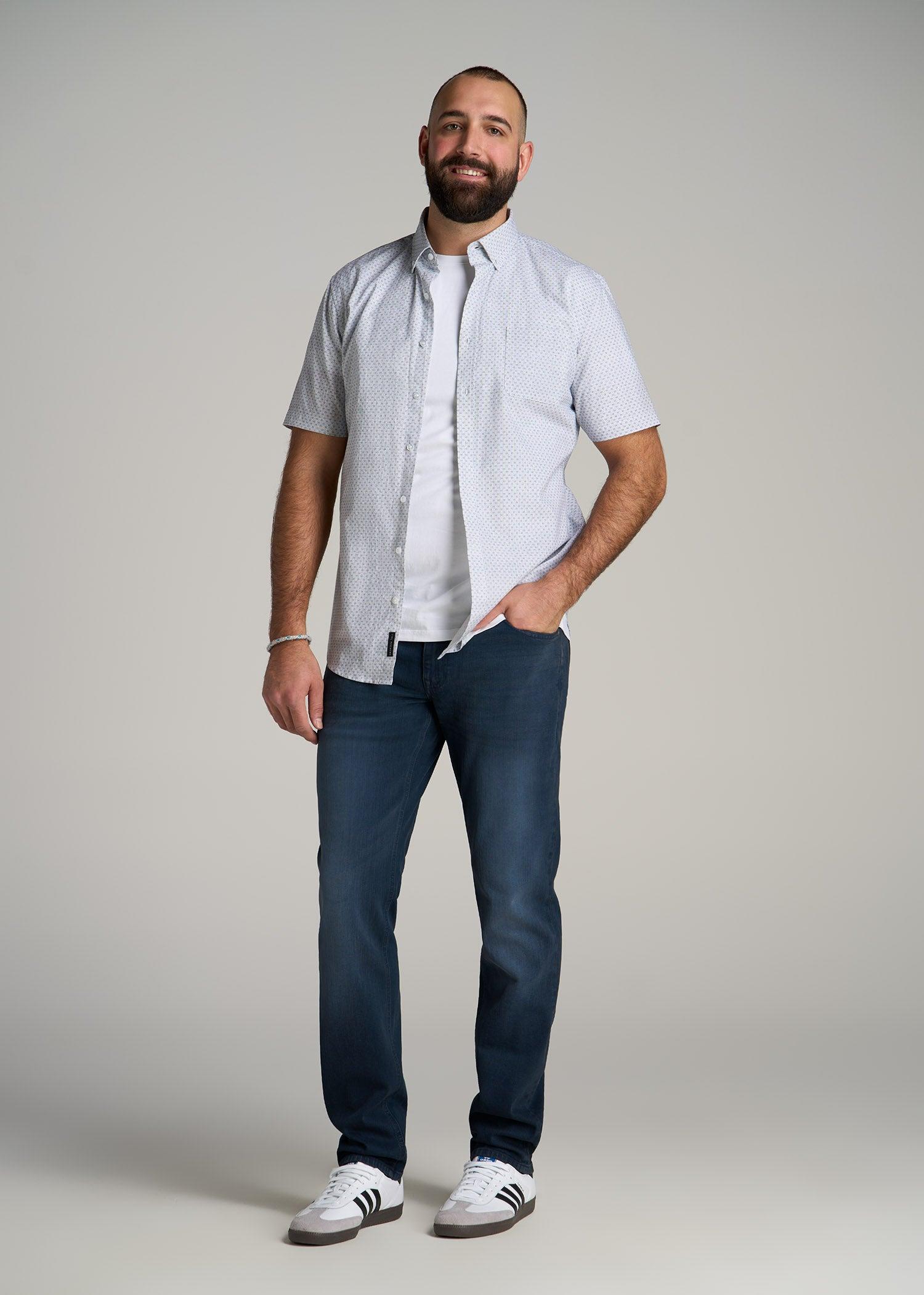Carman TAPERED Jeans for Tall Men in Faded Blue Black Male Product Image