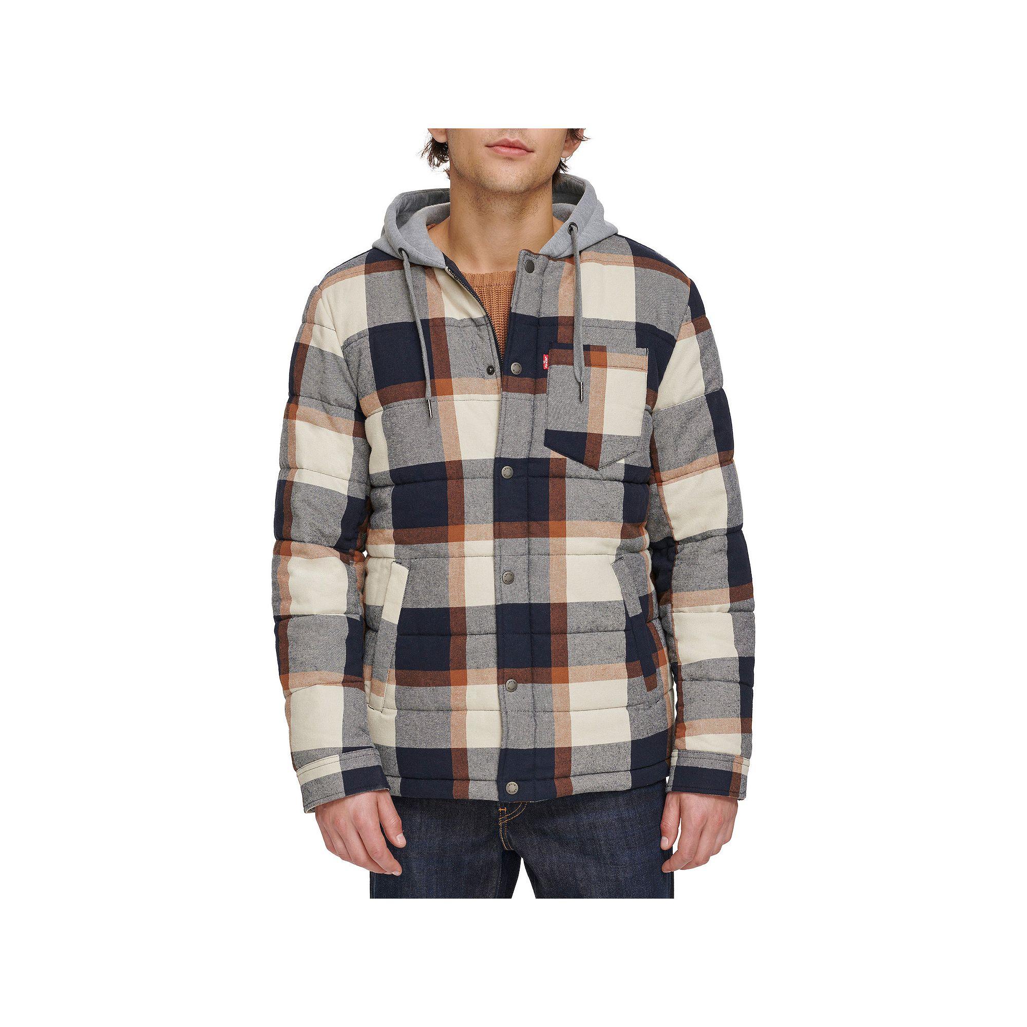 Men's Levi's® Quilted Hooded Shirt Jacket,  Product Image