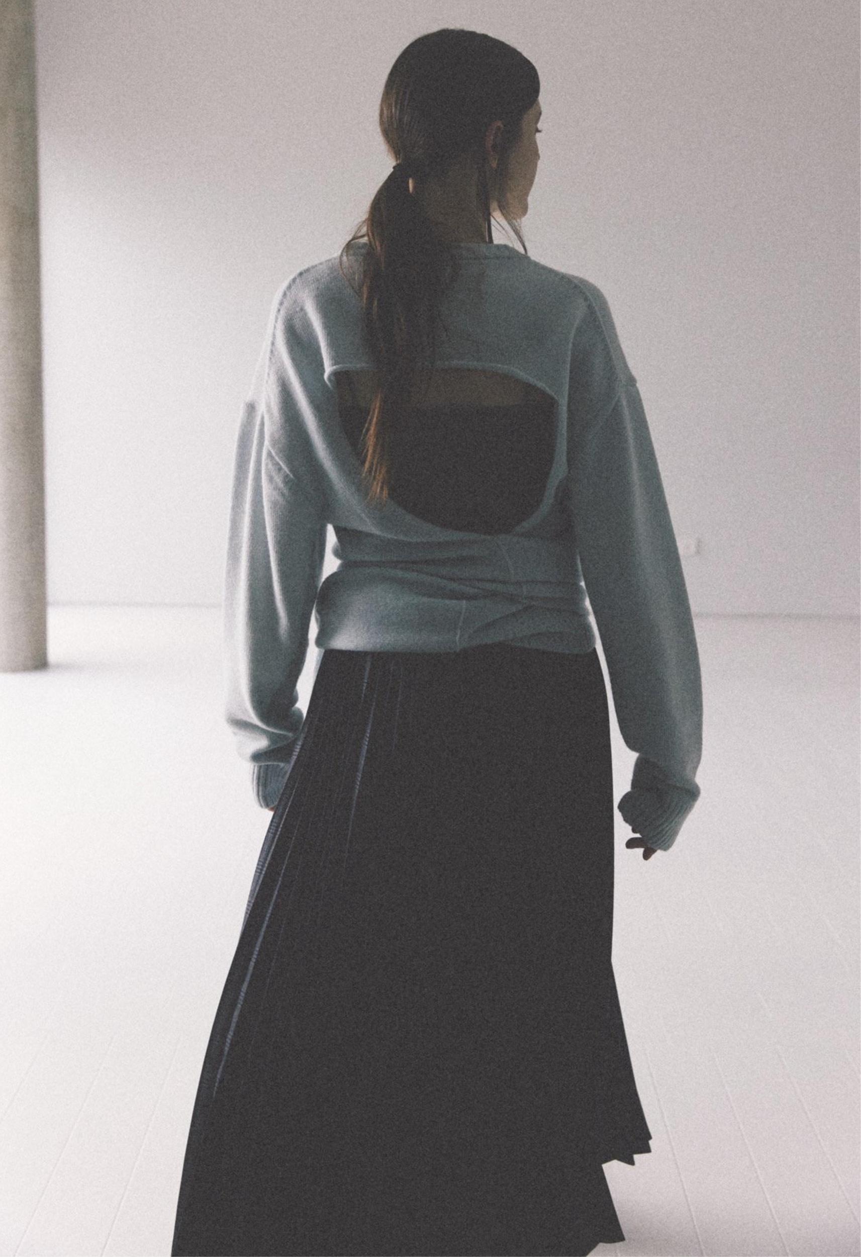 Sky Tie Back Sweater Product Image