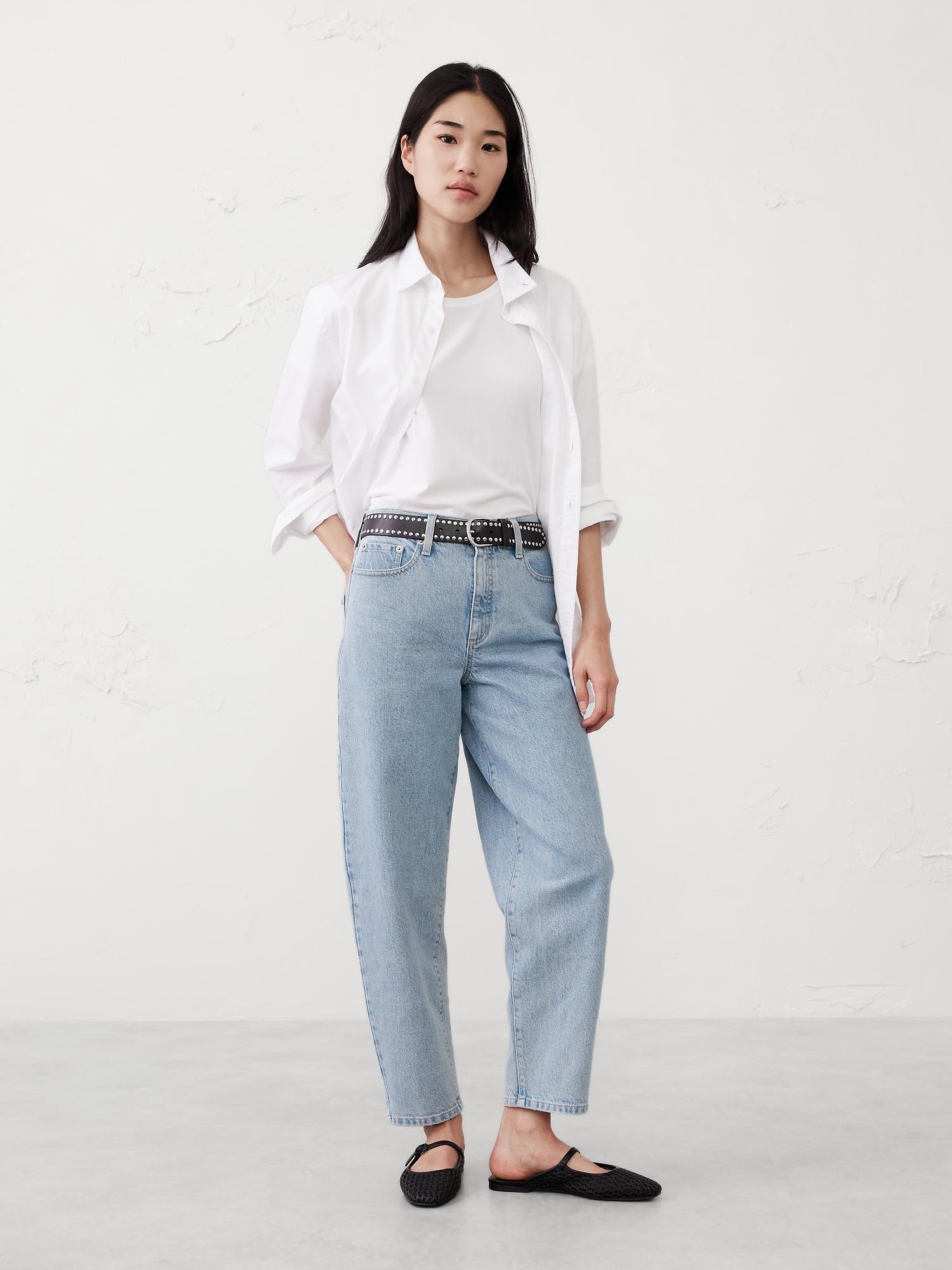 Slim Barrel High-Rise Jean Product Image