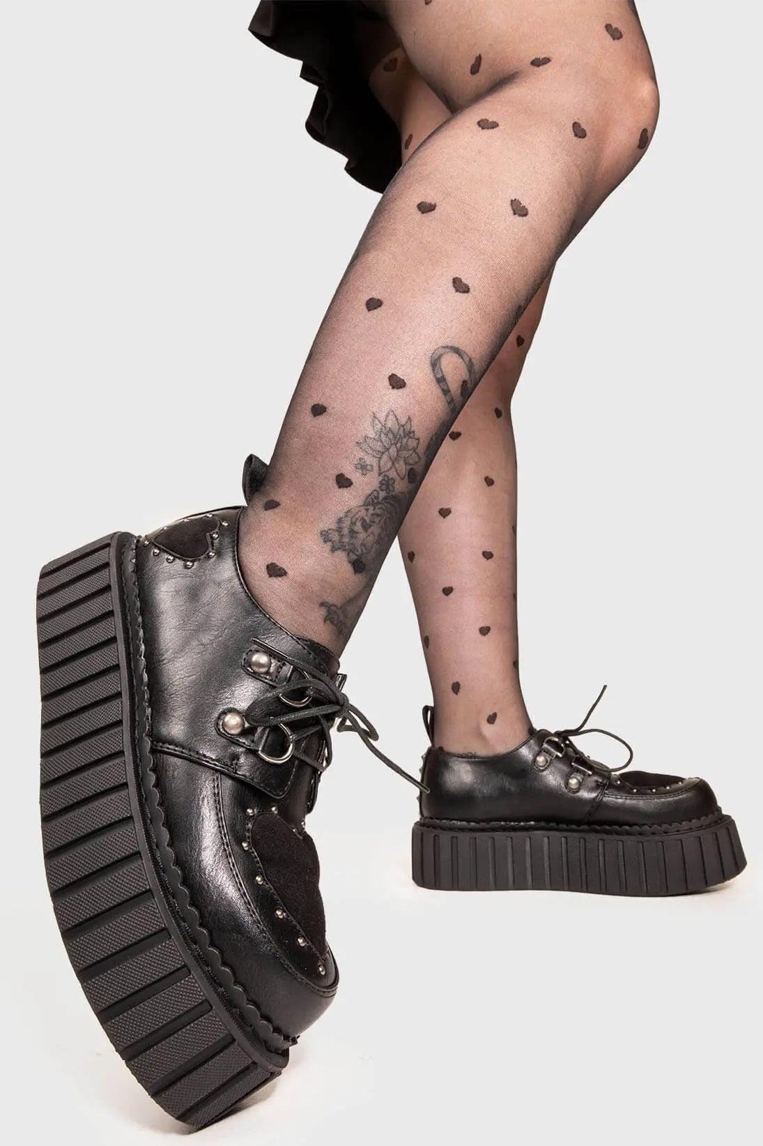 Cryptic Love Chunky Creeper Shoes Product Image