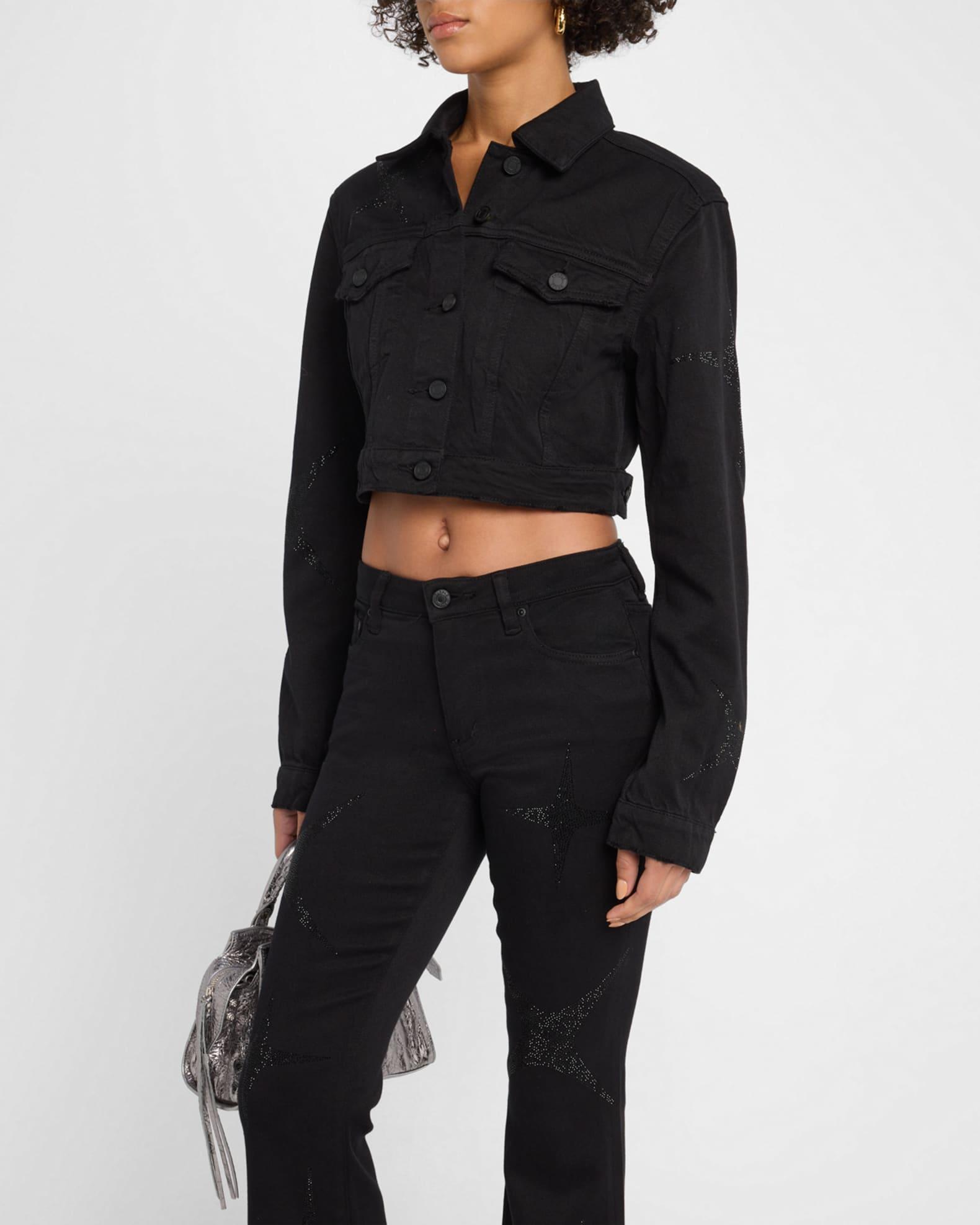 Cropped Star Denim Jacket Product Image