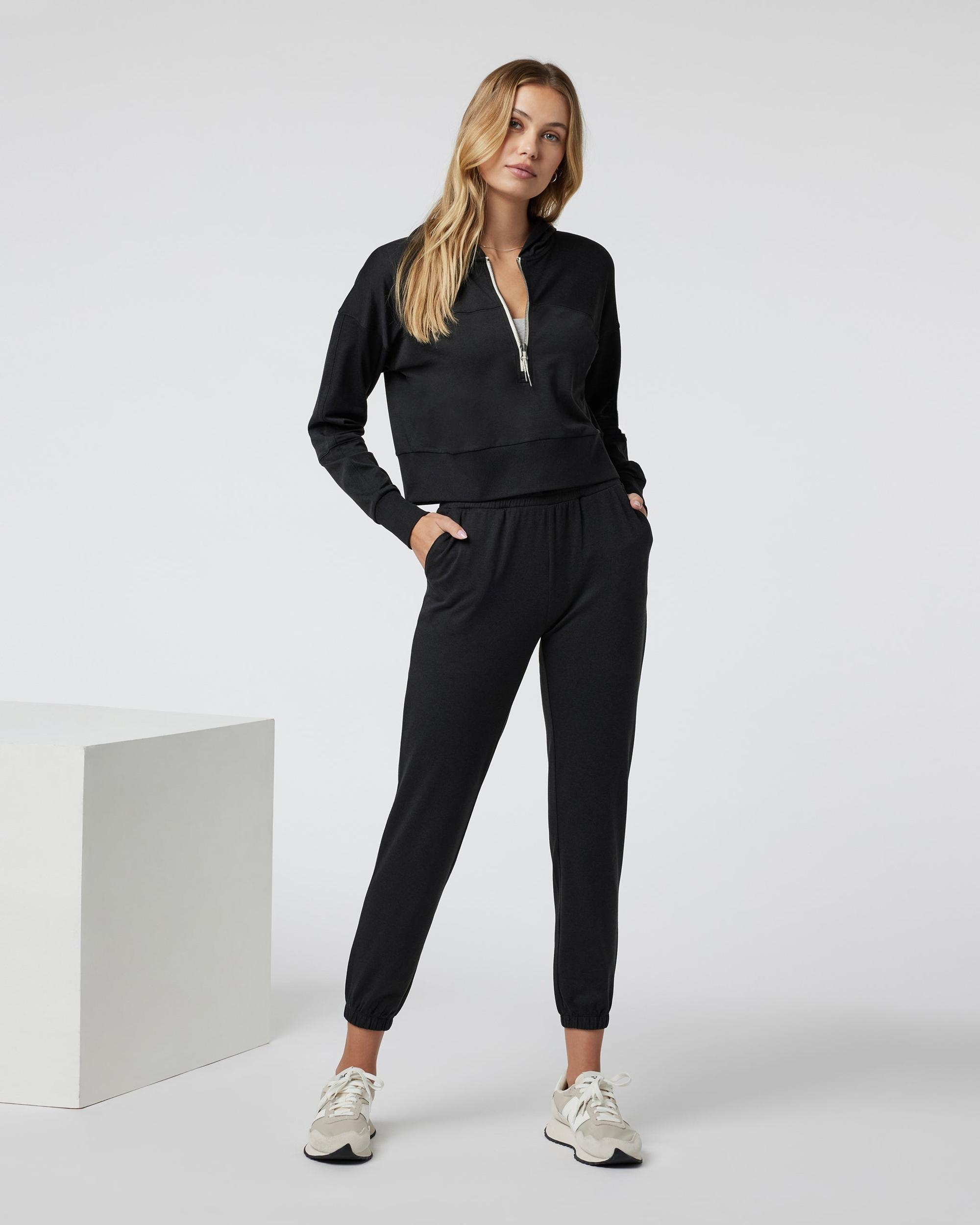 Halo Half Zip Cropped Hoodie Product Image