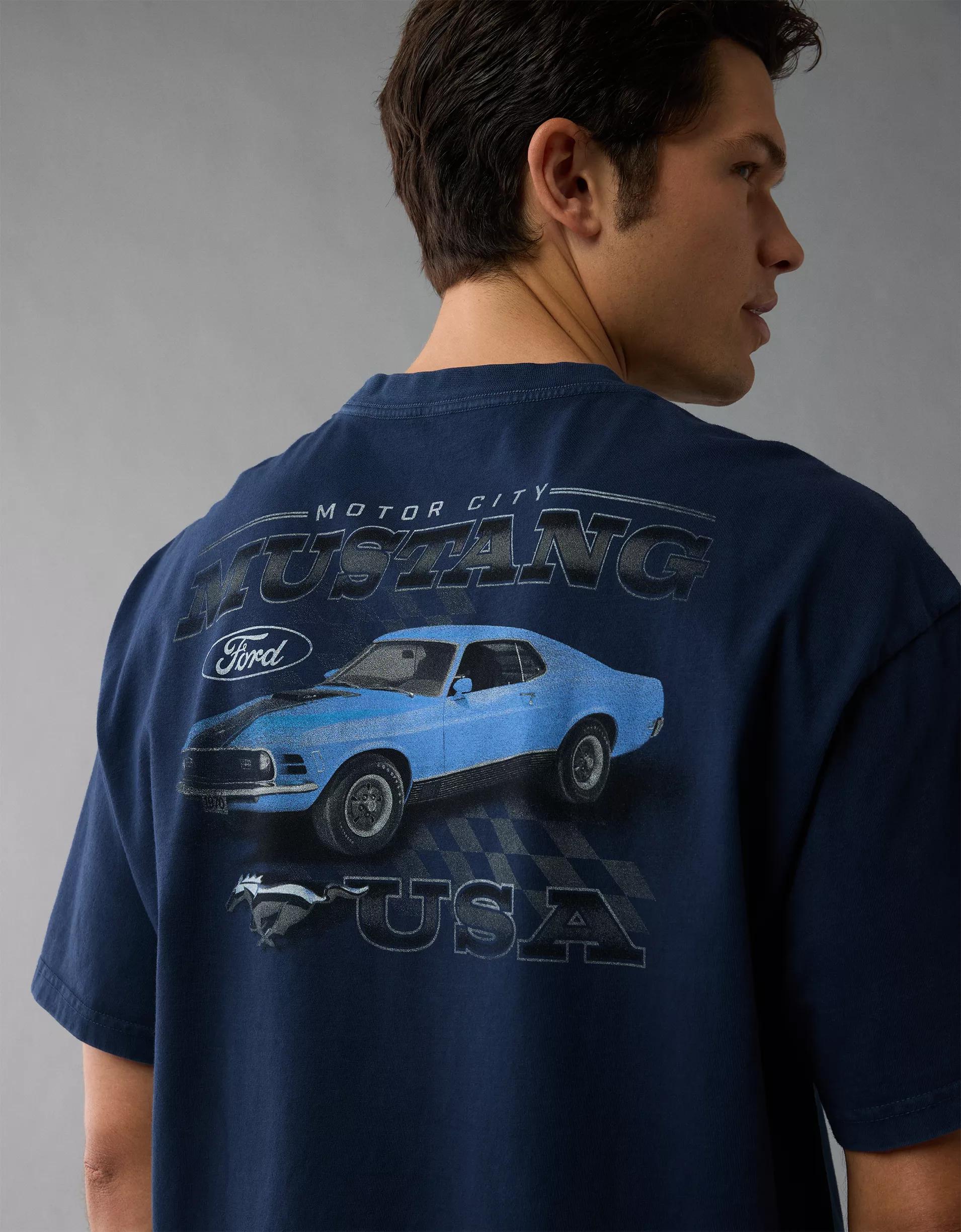 AE Boxy Ford Mustang Graphic T-Shirt Product Image