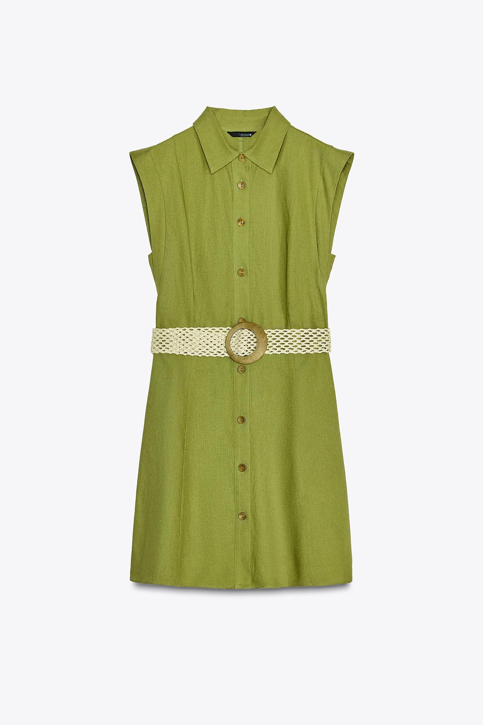 LINEN SHORT DRESS Product Image