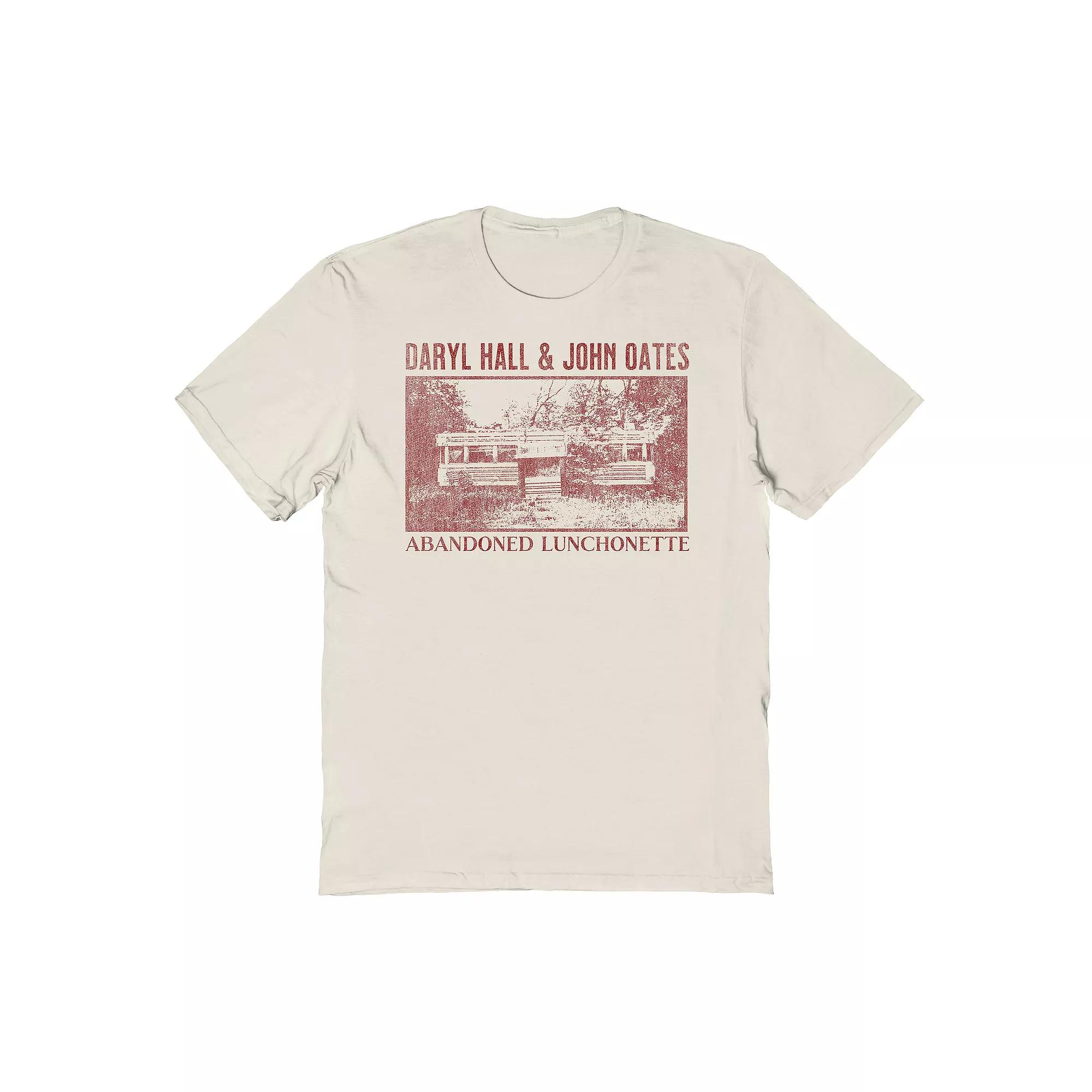 Men's Abandoned Lunchonette Red Graphic Tee, Size: Large, Natural Product Image