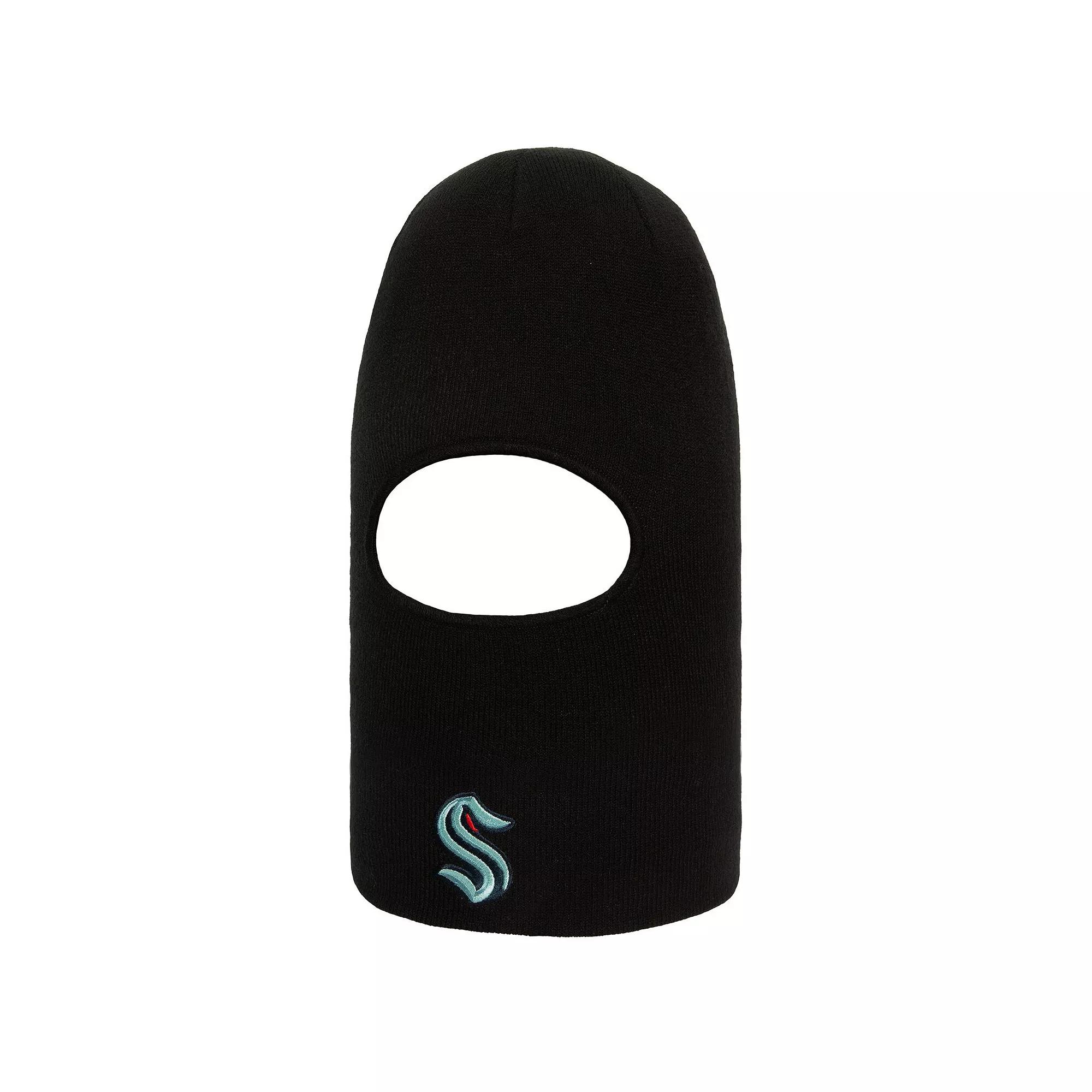 Men's Mitchell & Ness Black Seattle Kraken Tailgate Balaclava, Krk Black Product Image