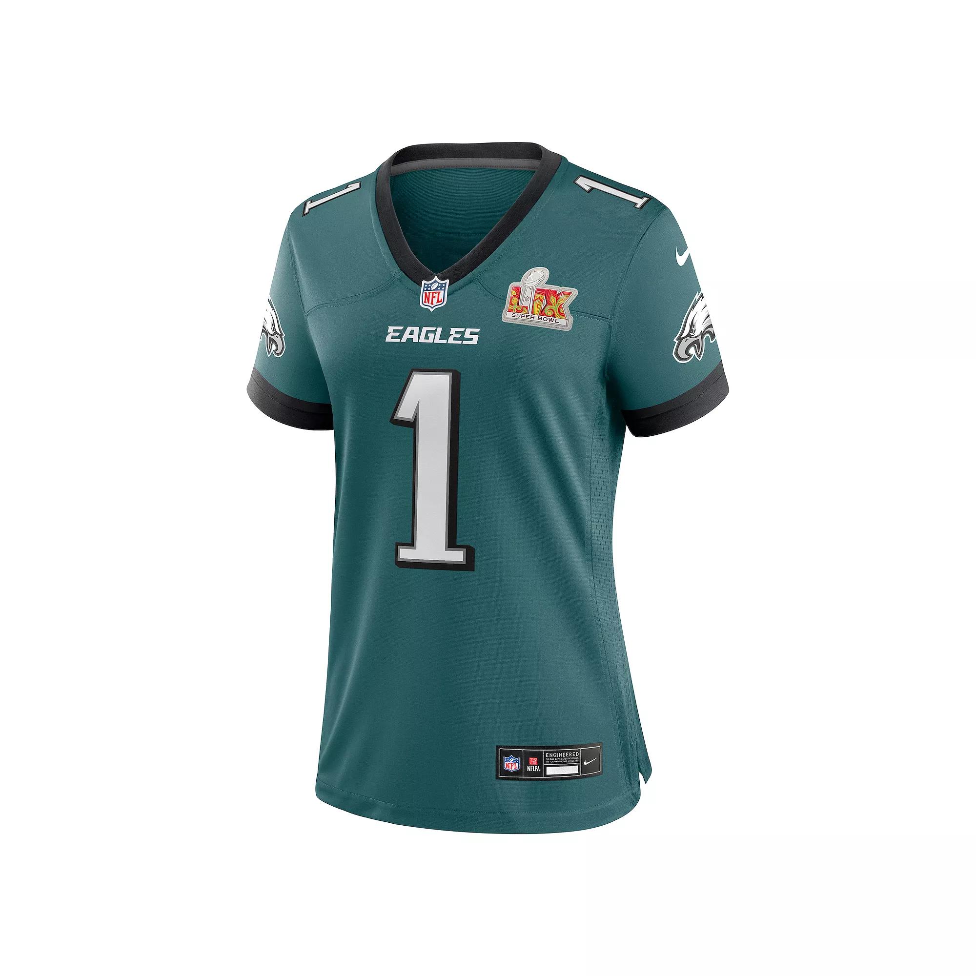 Women's Nike Jalen Hurts Midnight Green Philadelphia Eagles Super Bowl LIX Game Jersey, Size: XXL Product Image