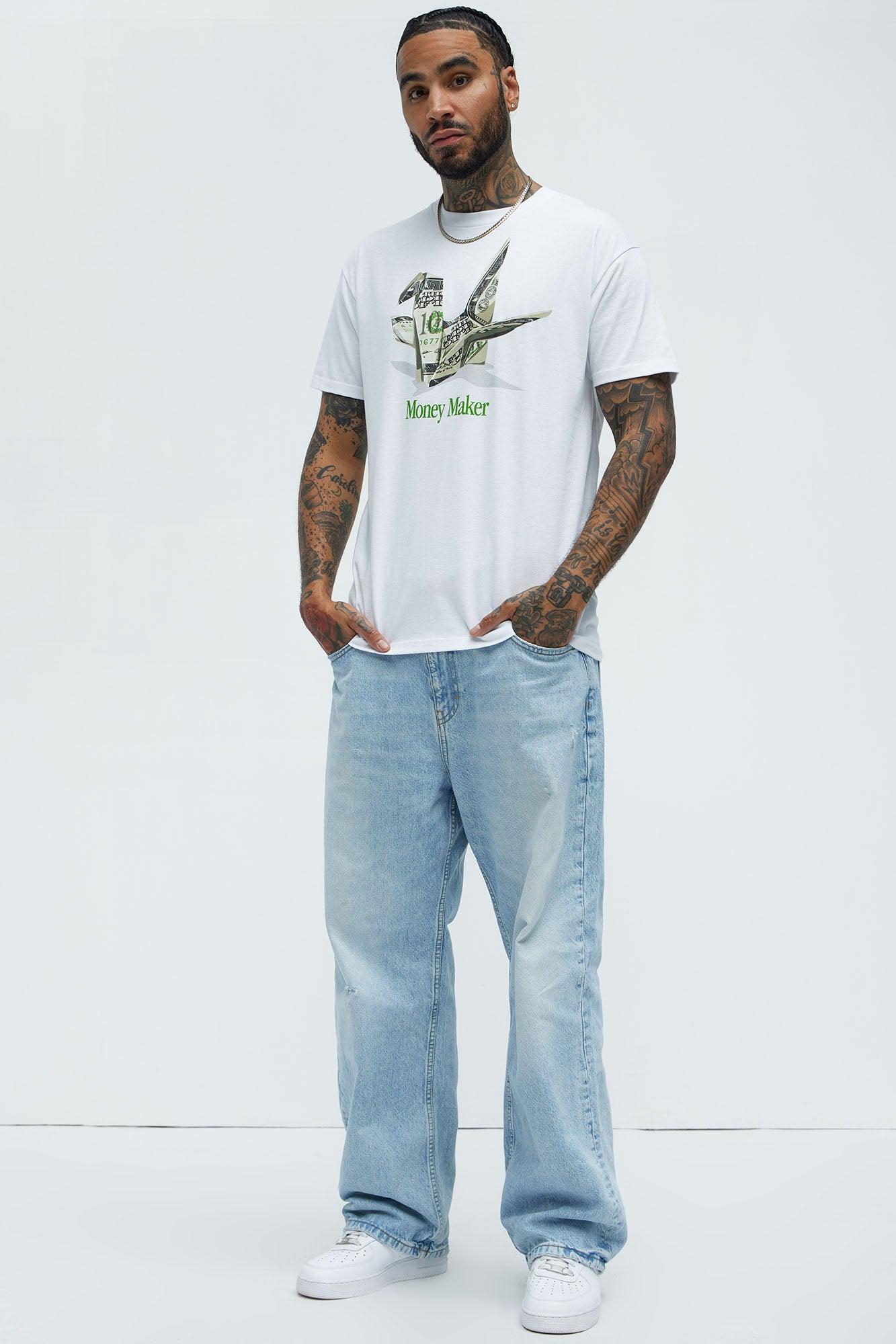 Money Crane Short Sleeve Tee - White Product Image