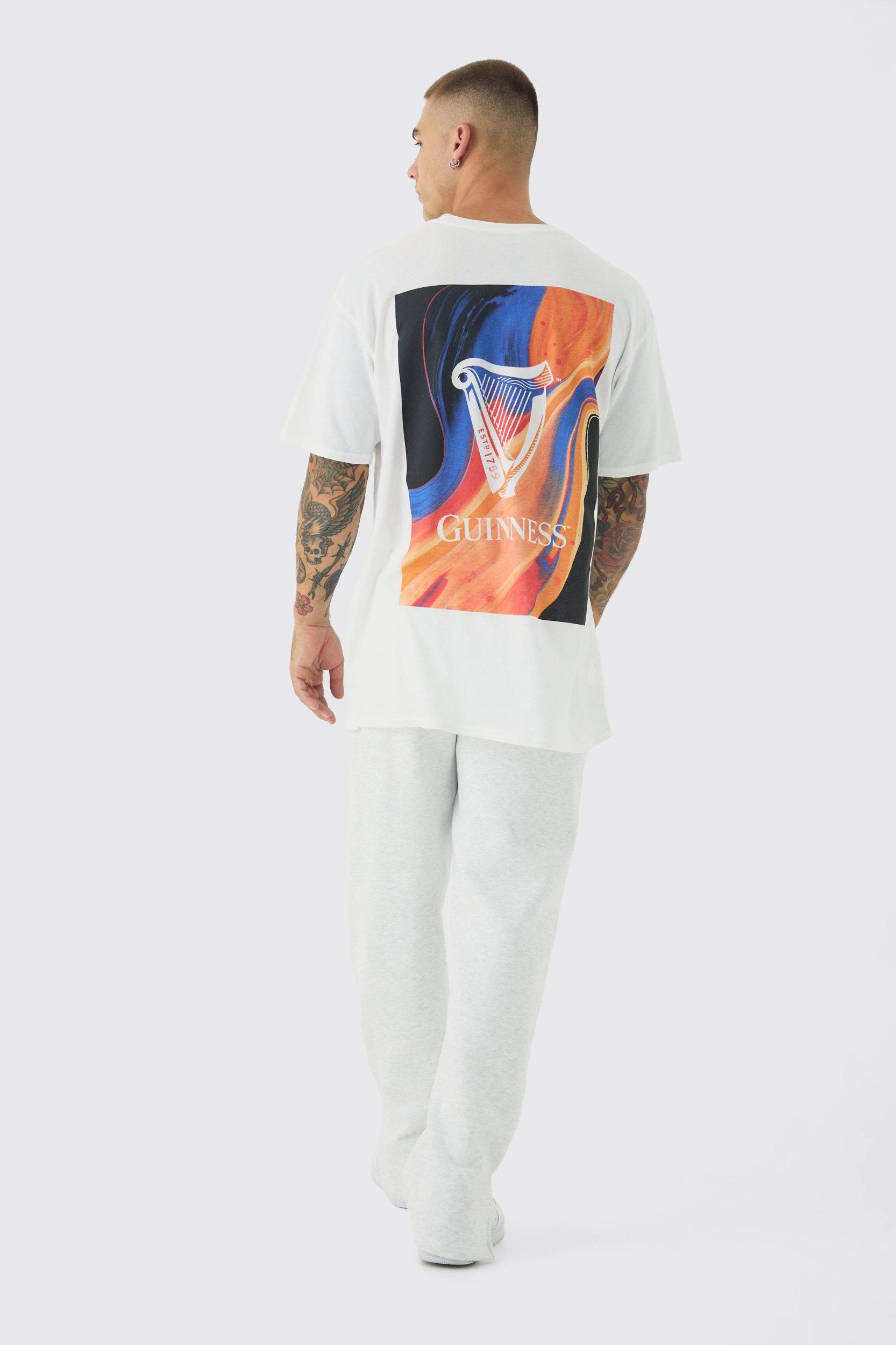 Oversized Guinness License Print T-shirt | boohooMAN USA Product Image