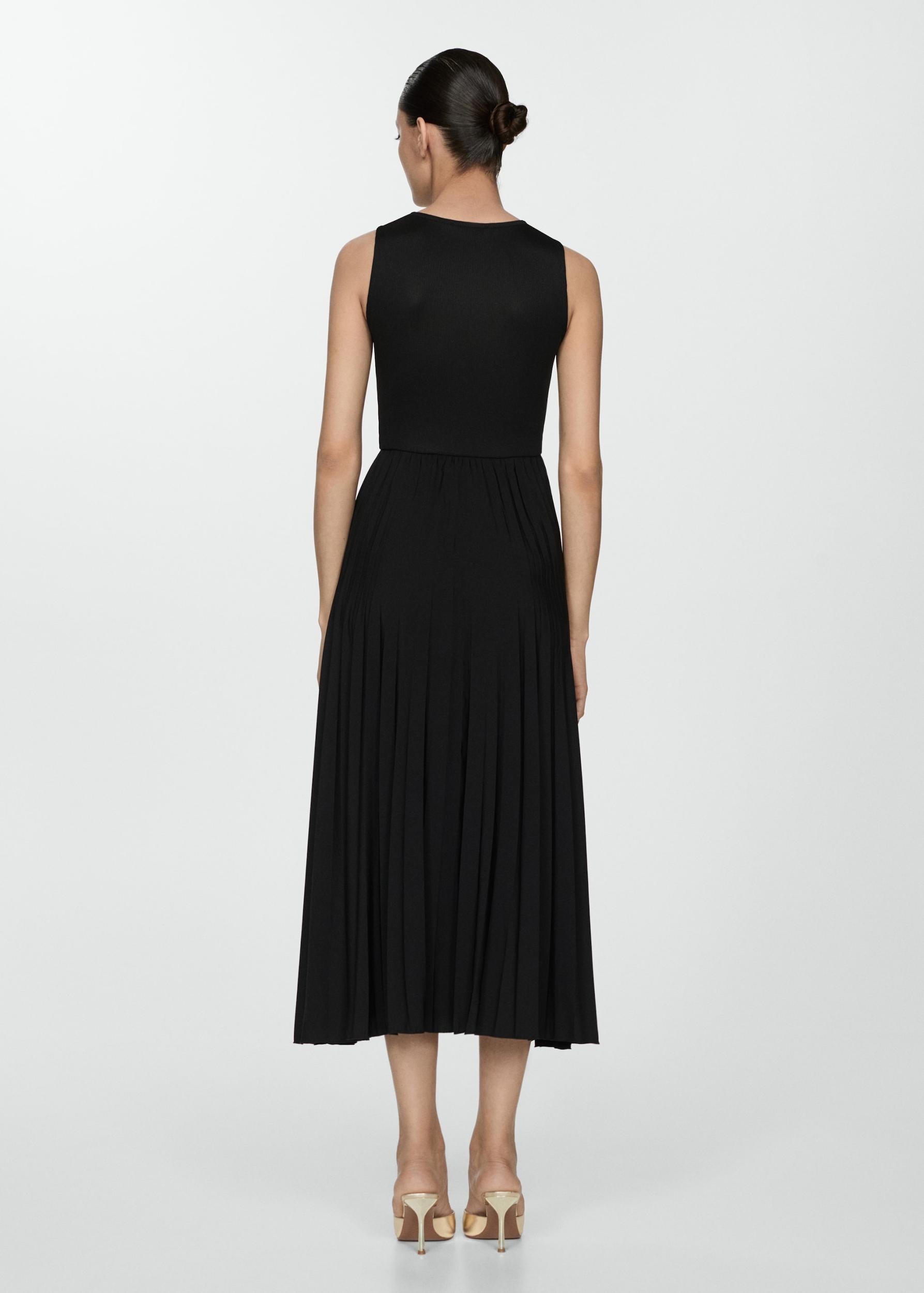 Pleated midi dress - Women | MANGO USA Product Image