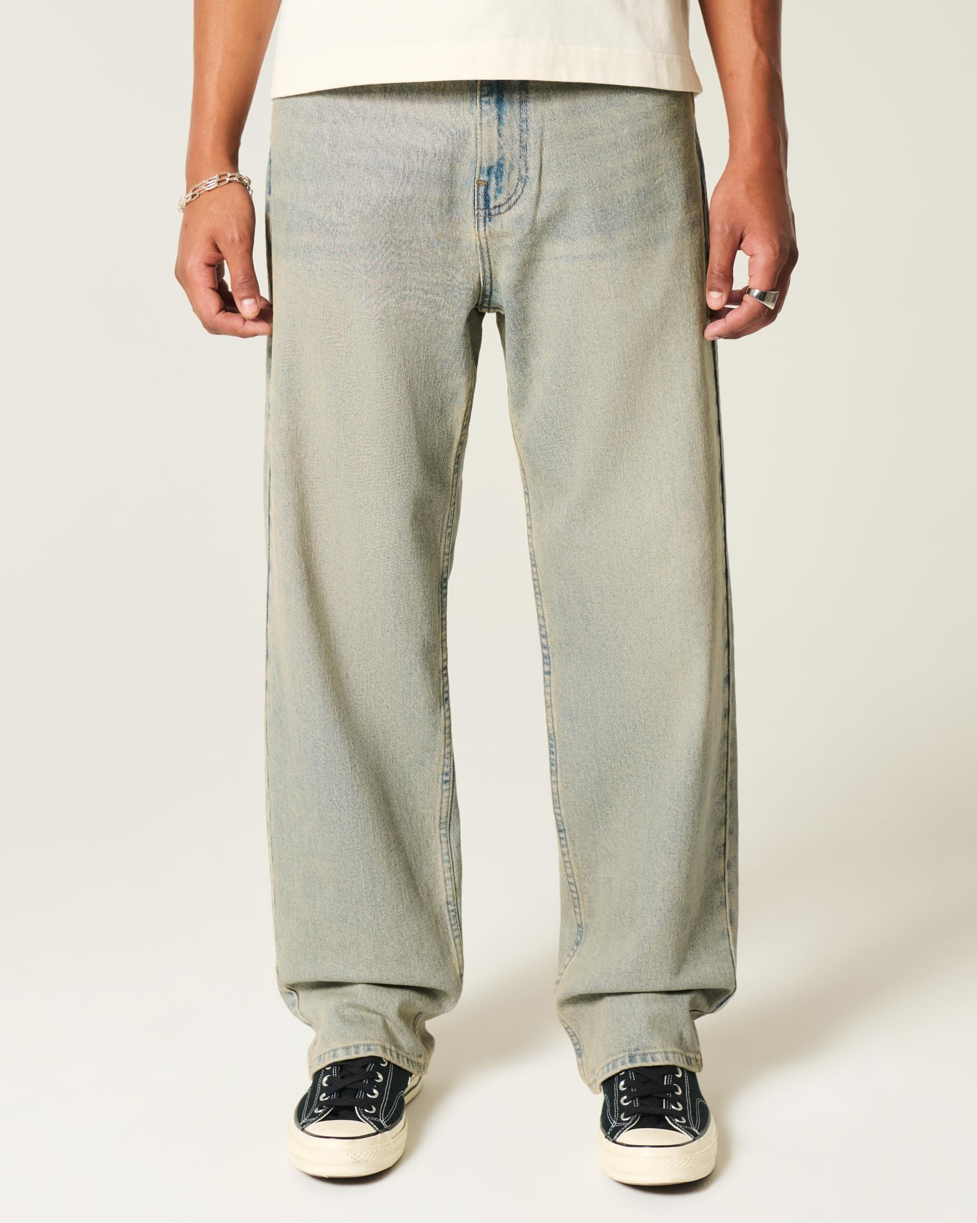 Light Wash Baggy Jeans Product Image