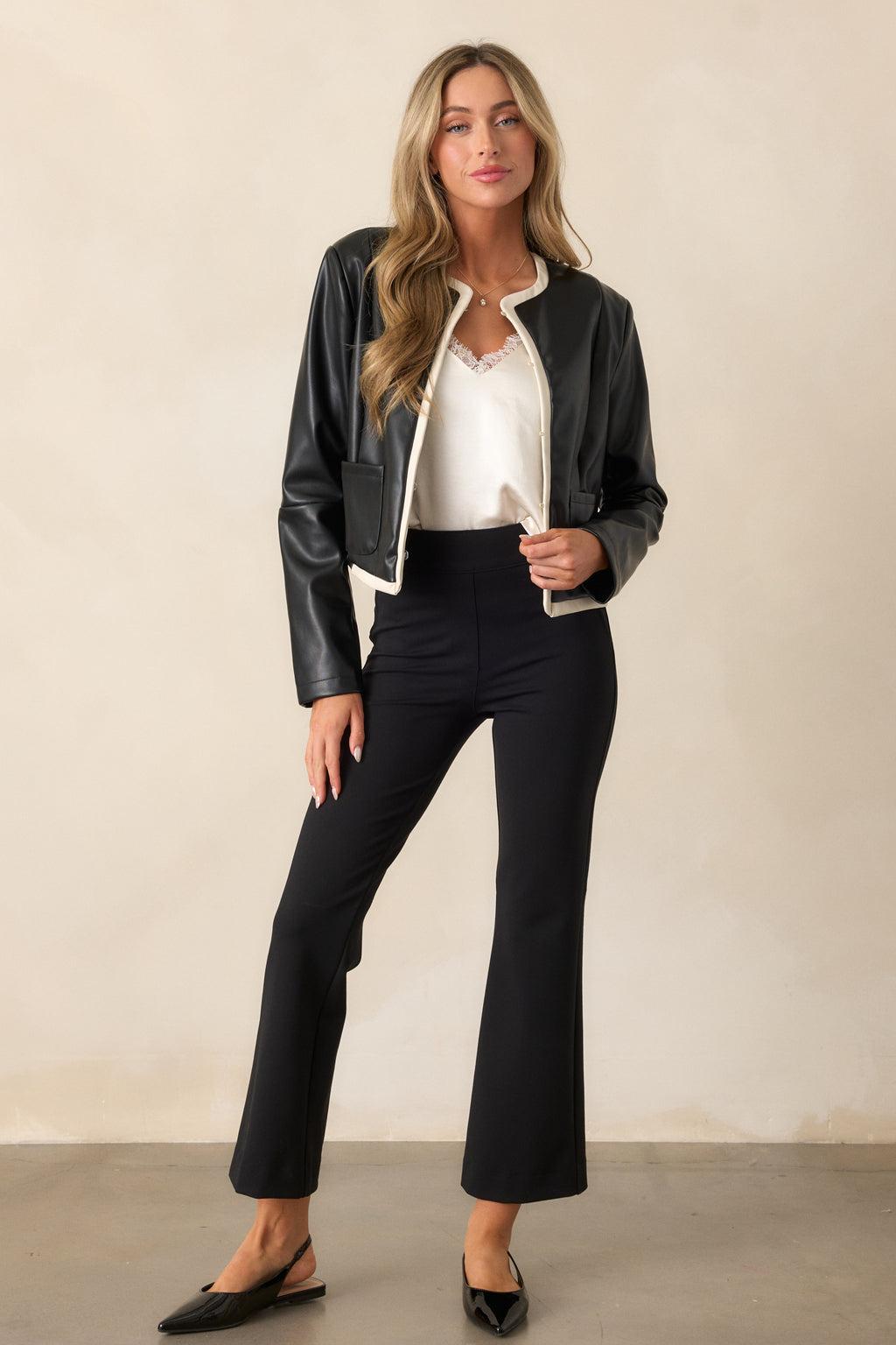 The Perfect Classic Black Pant Kickflare Female Product Image