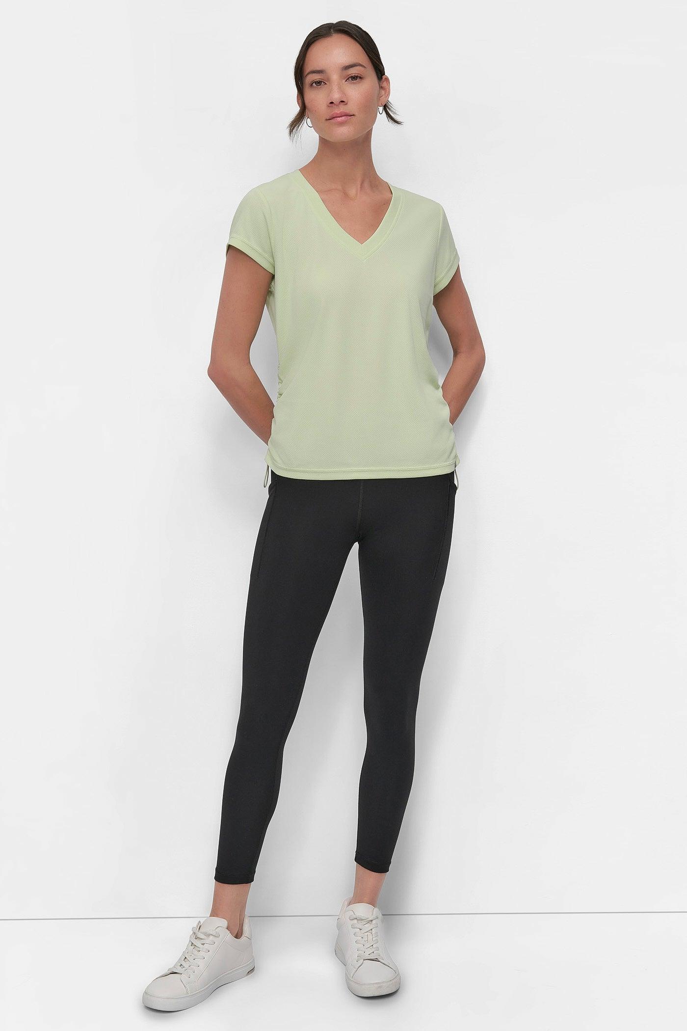 RUCHED TECH-MESH PERFORMANCE TEE Product Image