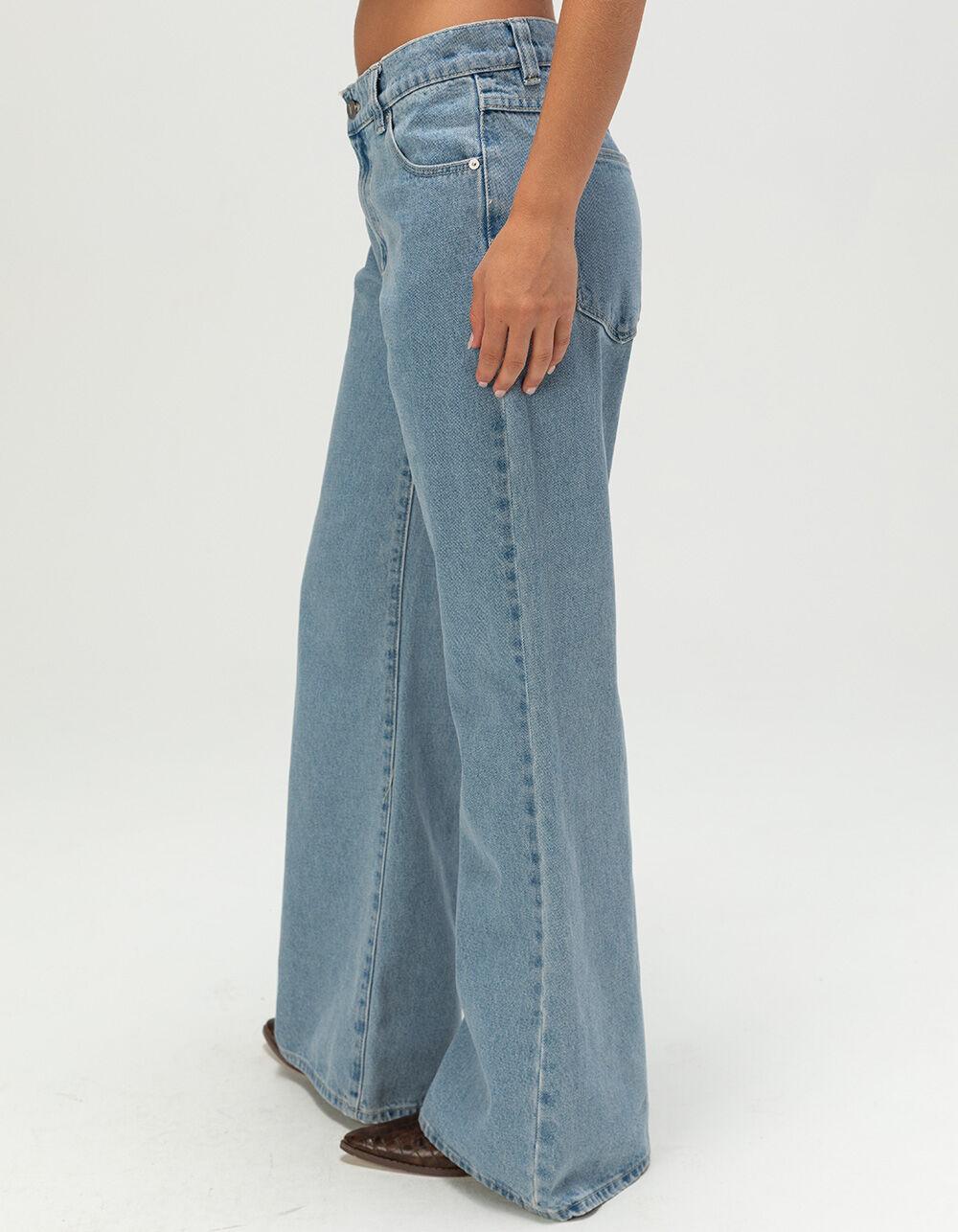 ABRAND Paris 99 Low Baggy Flare Womens Jeans - LT BLAST Product Image