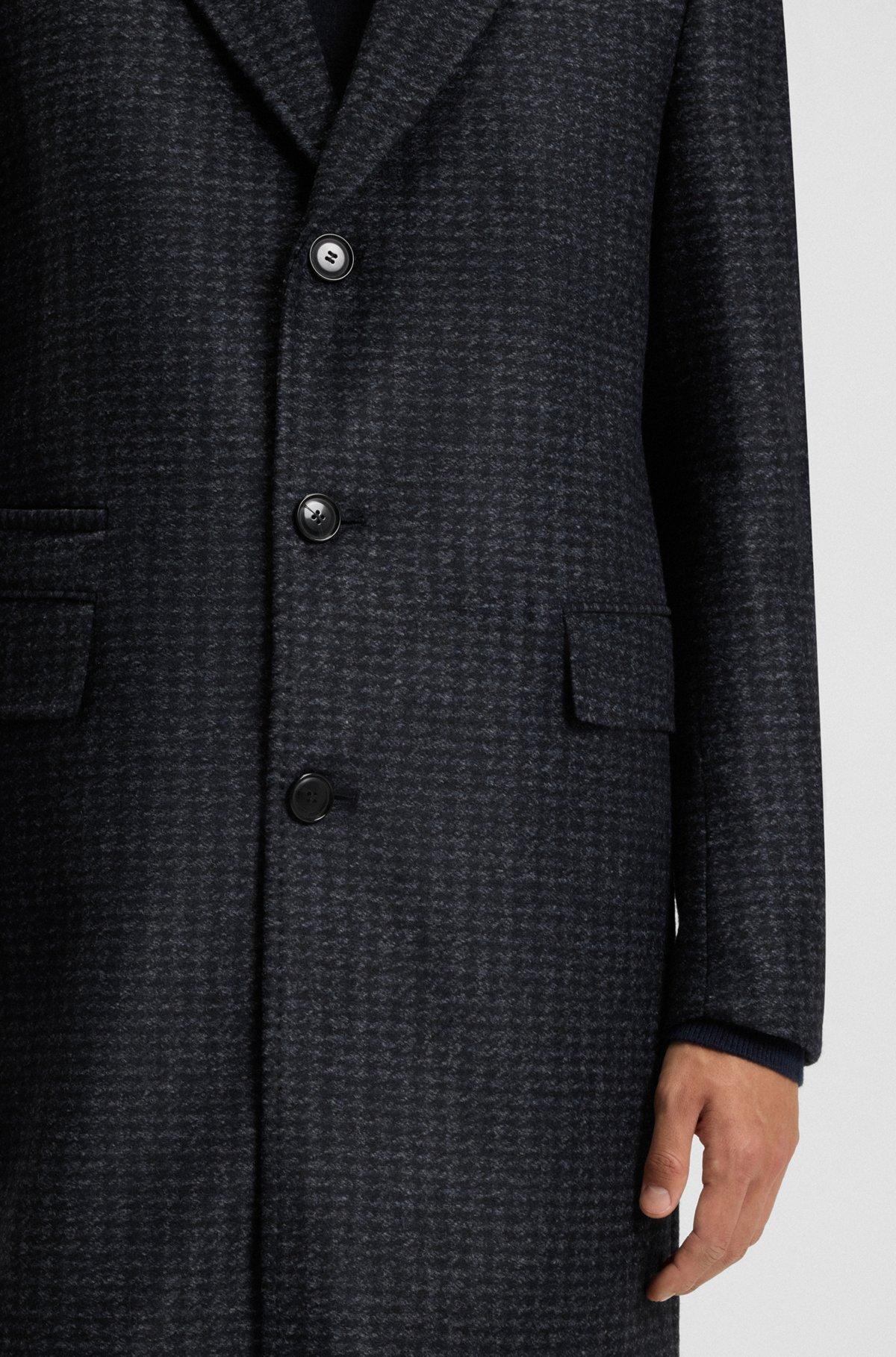 Slim-fit coat with detachable inner Product Image