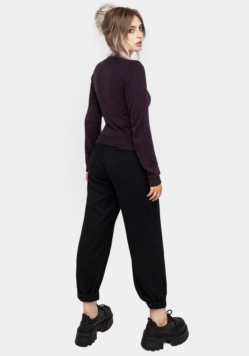 Foxglove Embroidered Knit Cardigan Product Image