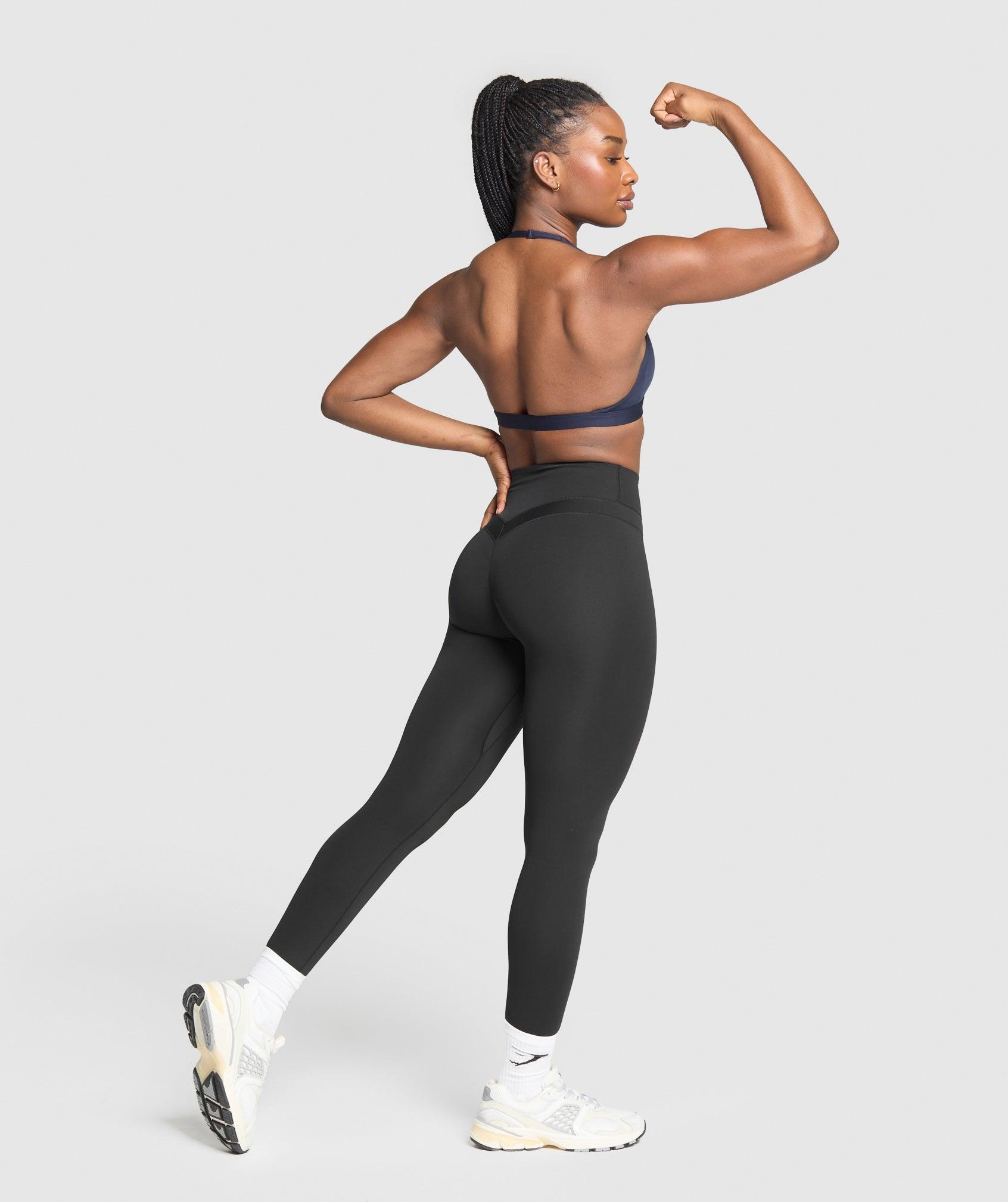 Minimal Halterneck Sports Bra Product Image