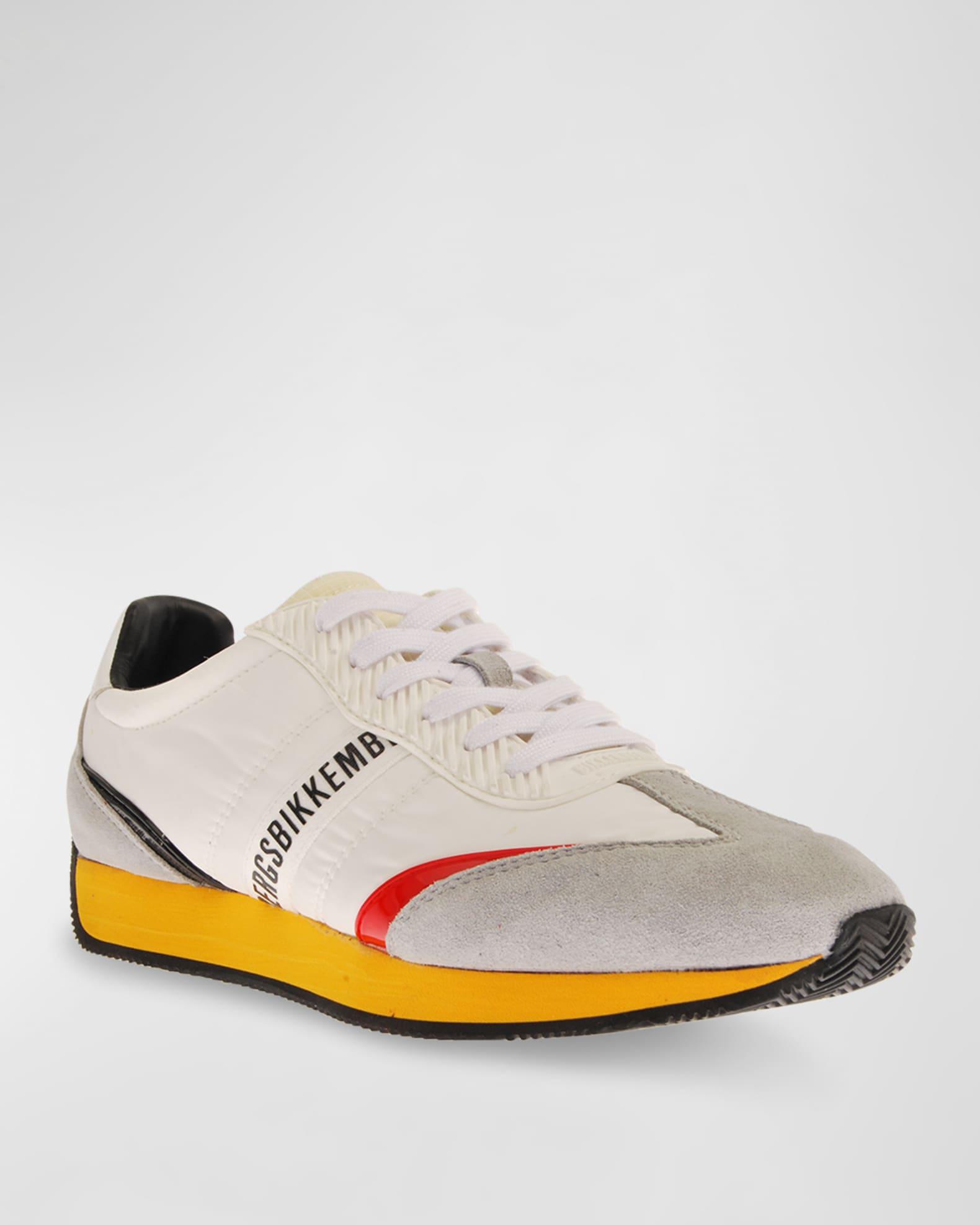 Men's Nylon Logo Low-Top Sneakers Product Image