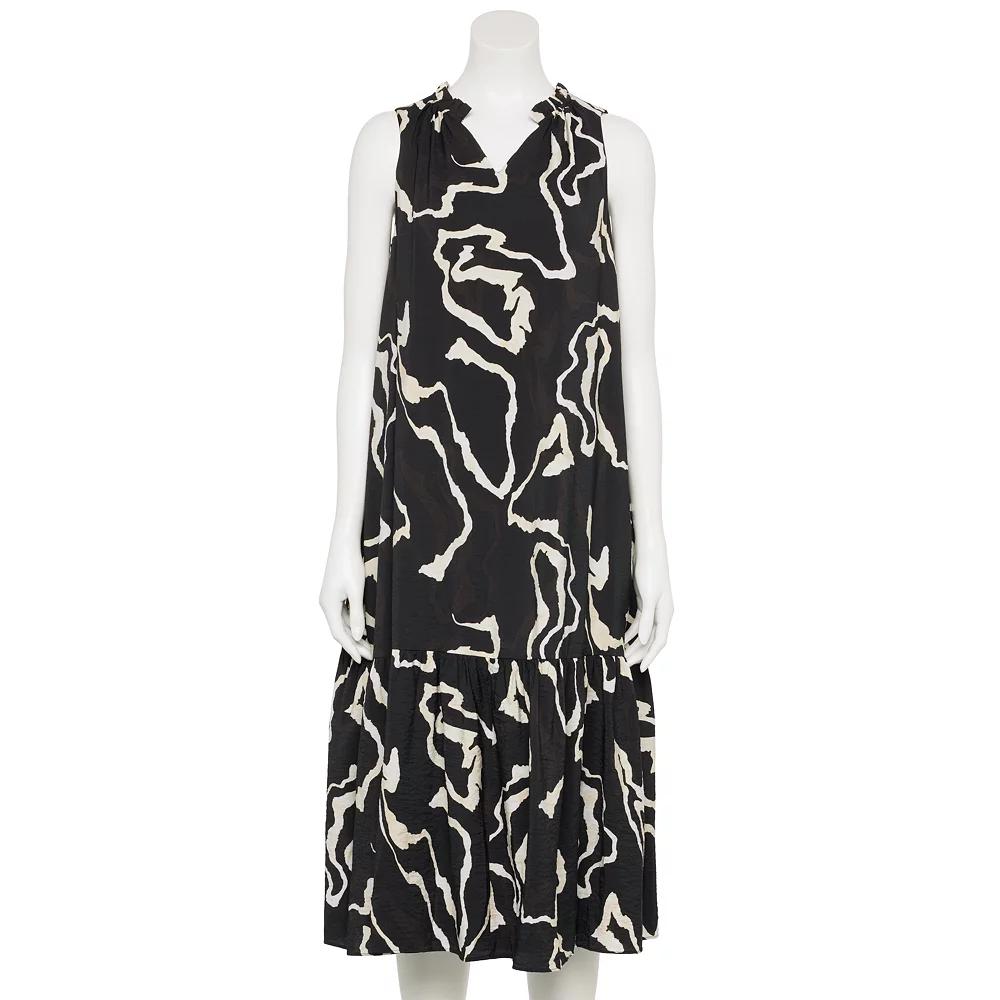 Women's Nine West Adaptive Sleeveless V-Neck Maxi Dress,  Product Image