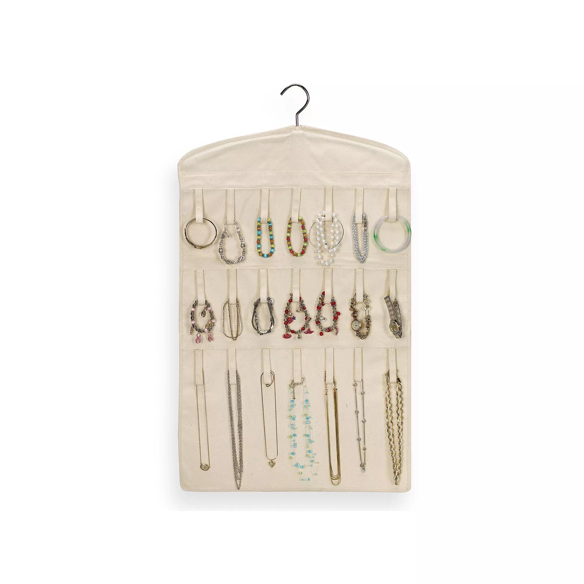 Household Essentials Jewelry Organizer, Womens, Beig/Green Product Image