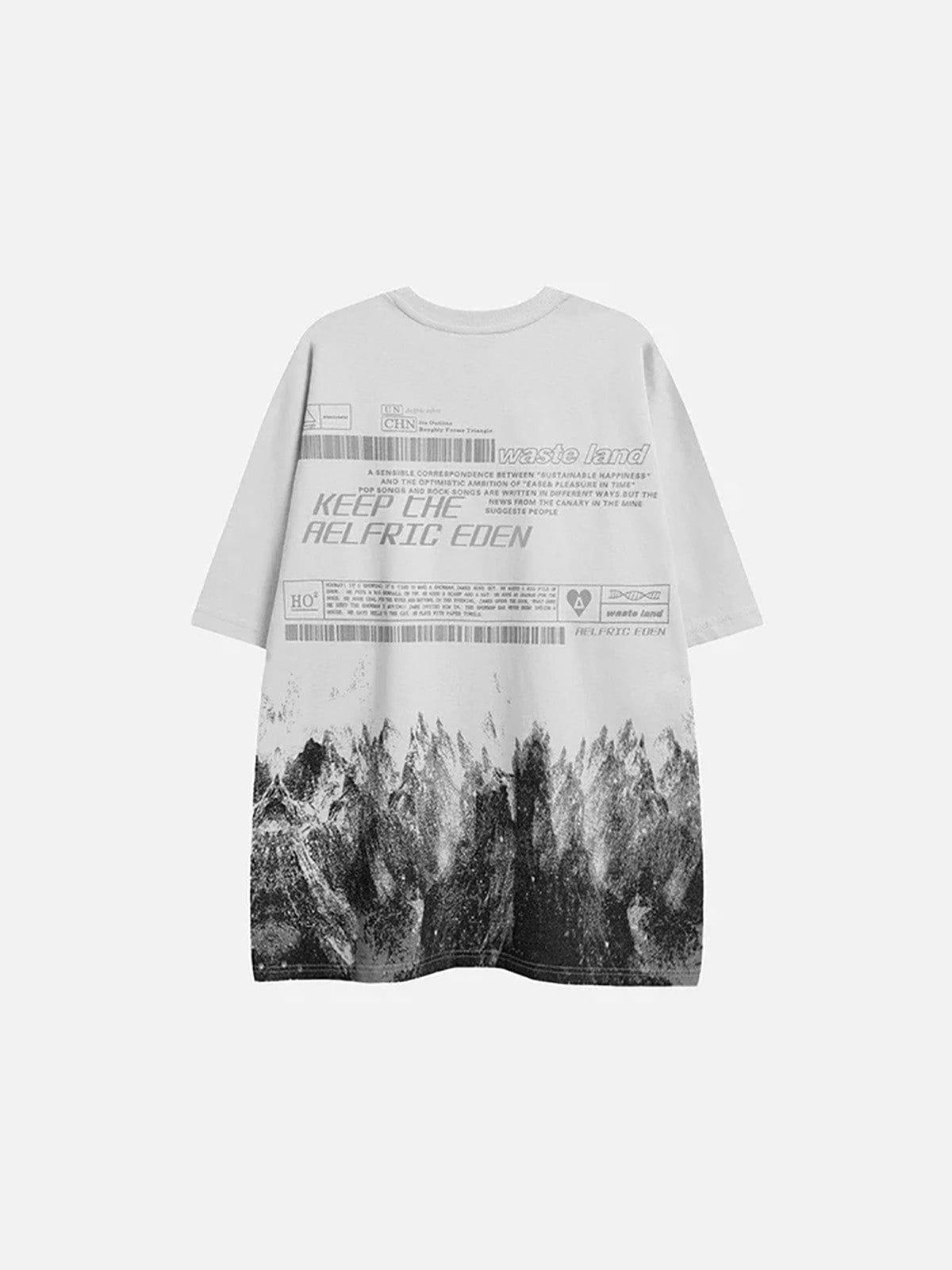 Aelfric Eden Snow Mountain Graffiti Graphic Tee Product Image