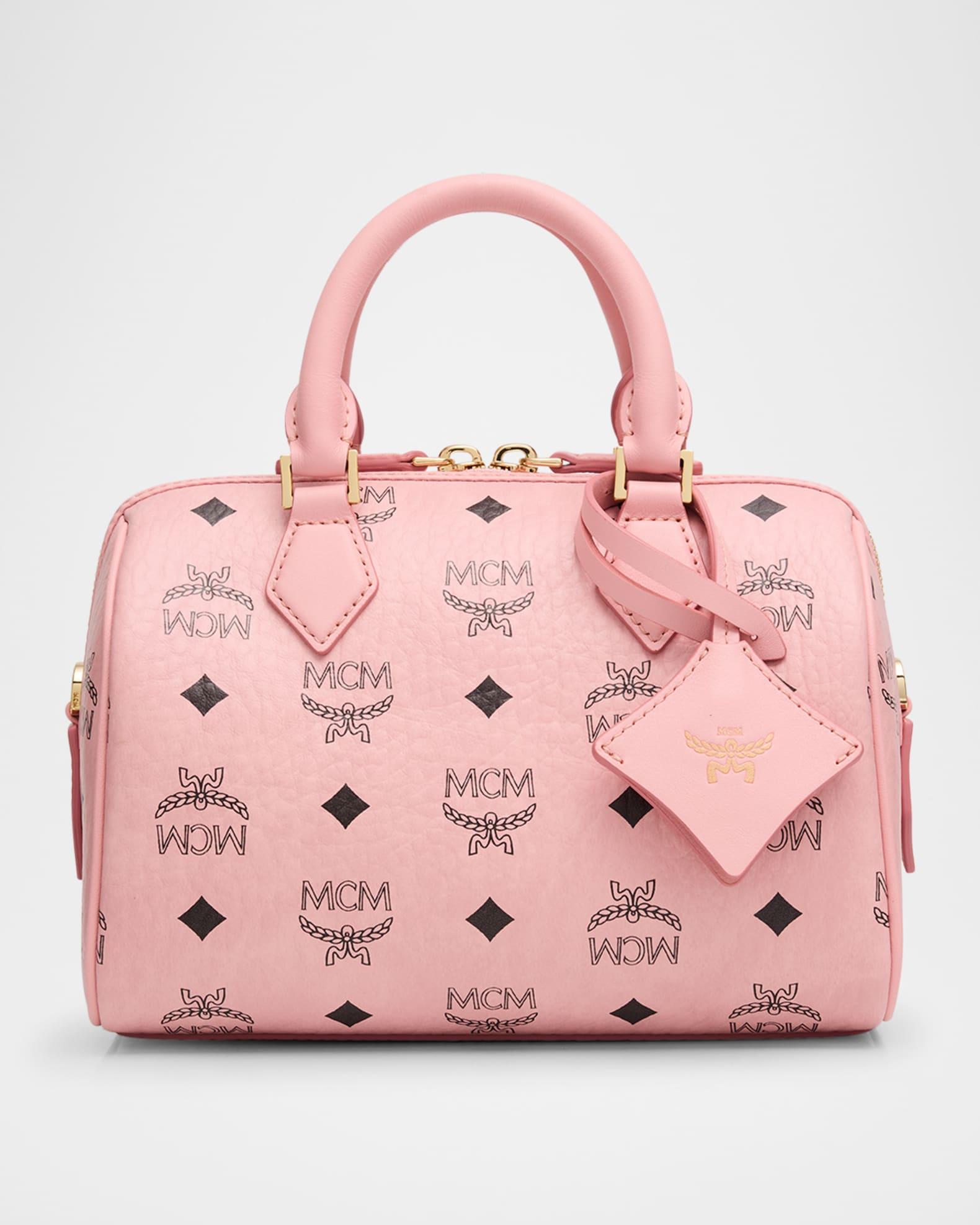 Ella Small Boston Visetos Top-Handle Bag Product Image