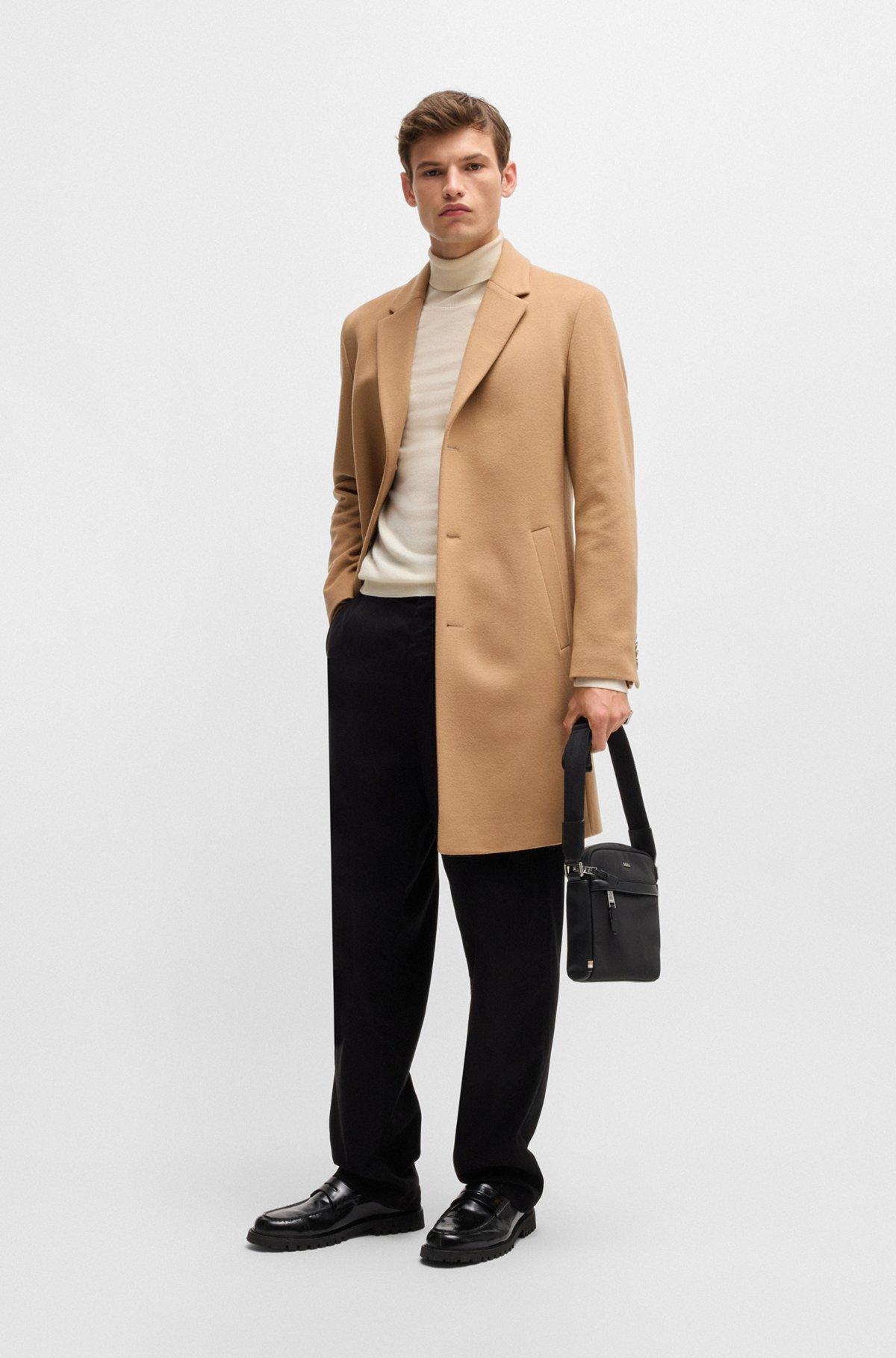 BOSS - Reporter bag with leather trims - Black Product Image