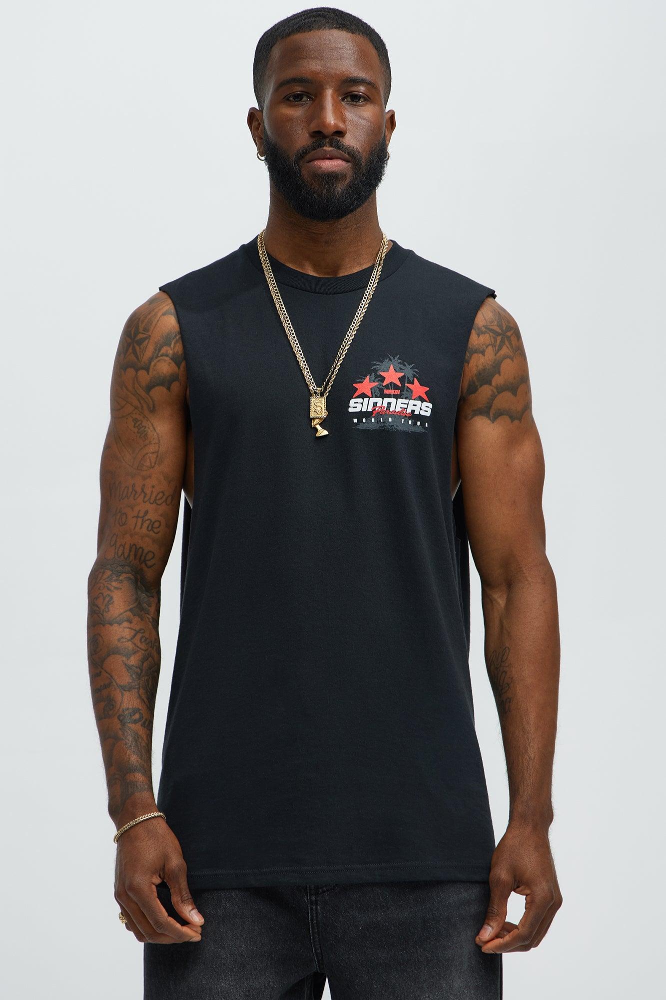 Sinners Paradise Muscle Tee - Black Product Image
