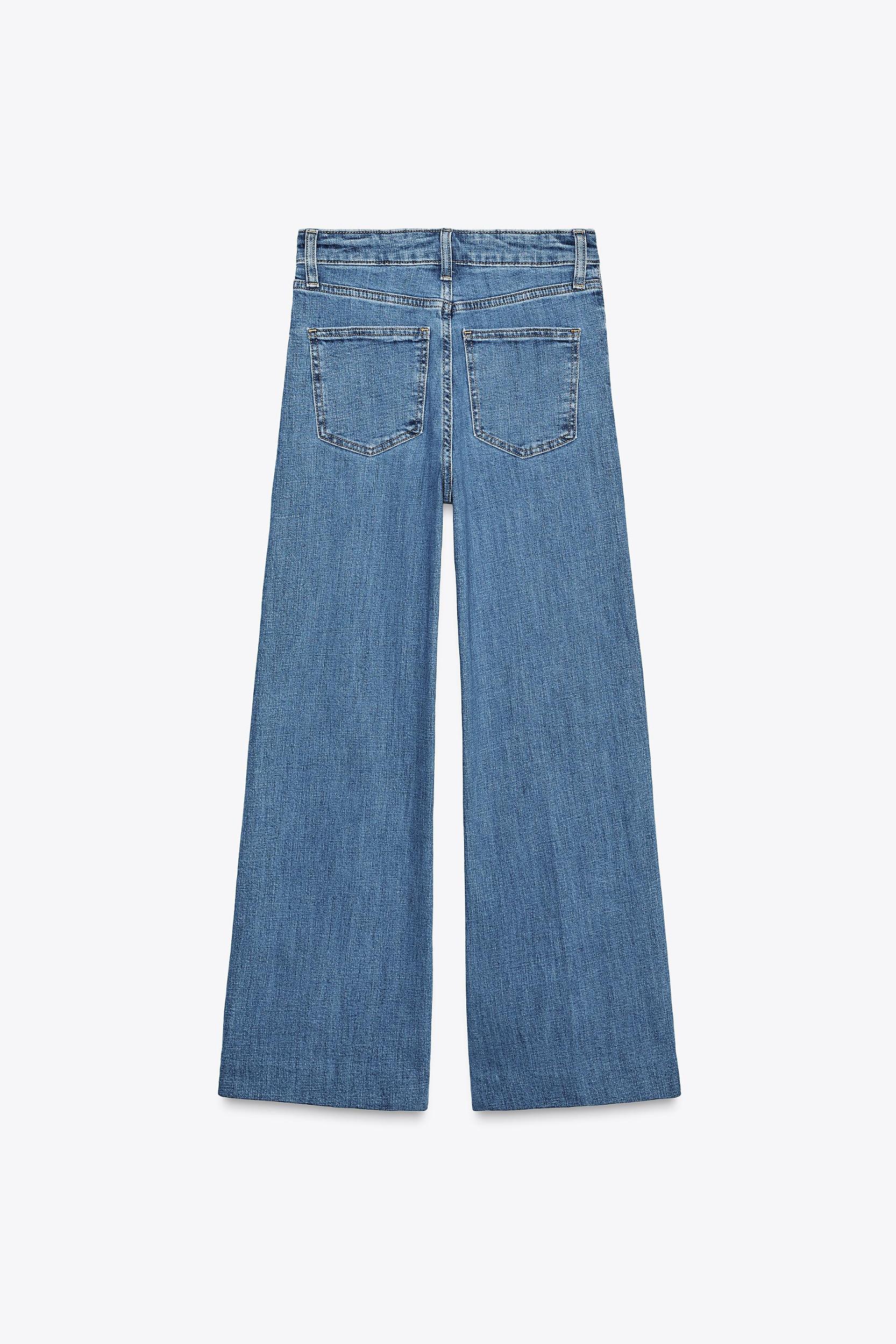 ZW COLLECTION HIGH-WAISTED PALAZZO JEANS Product Image