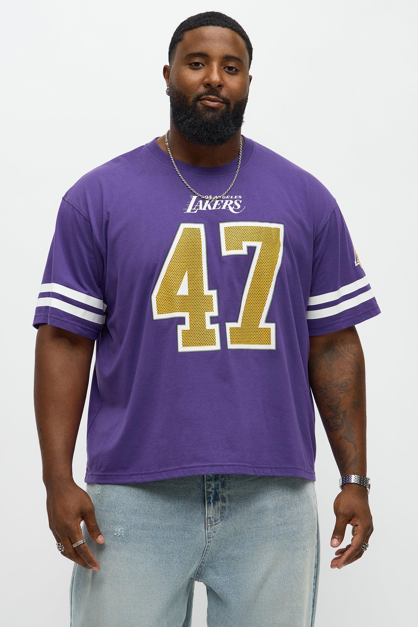 Lakers Boxy Number Tee - Purple Male Product Image