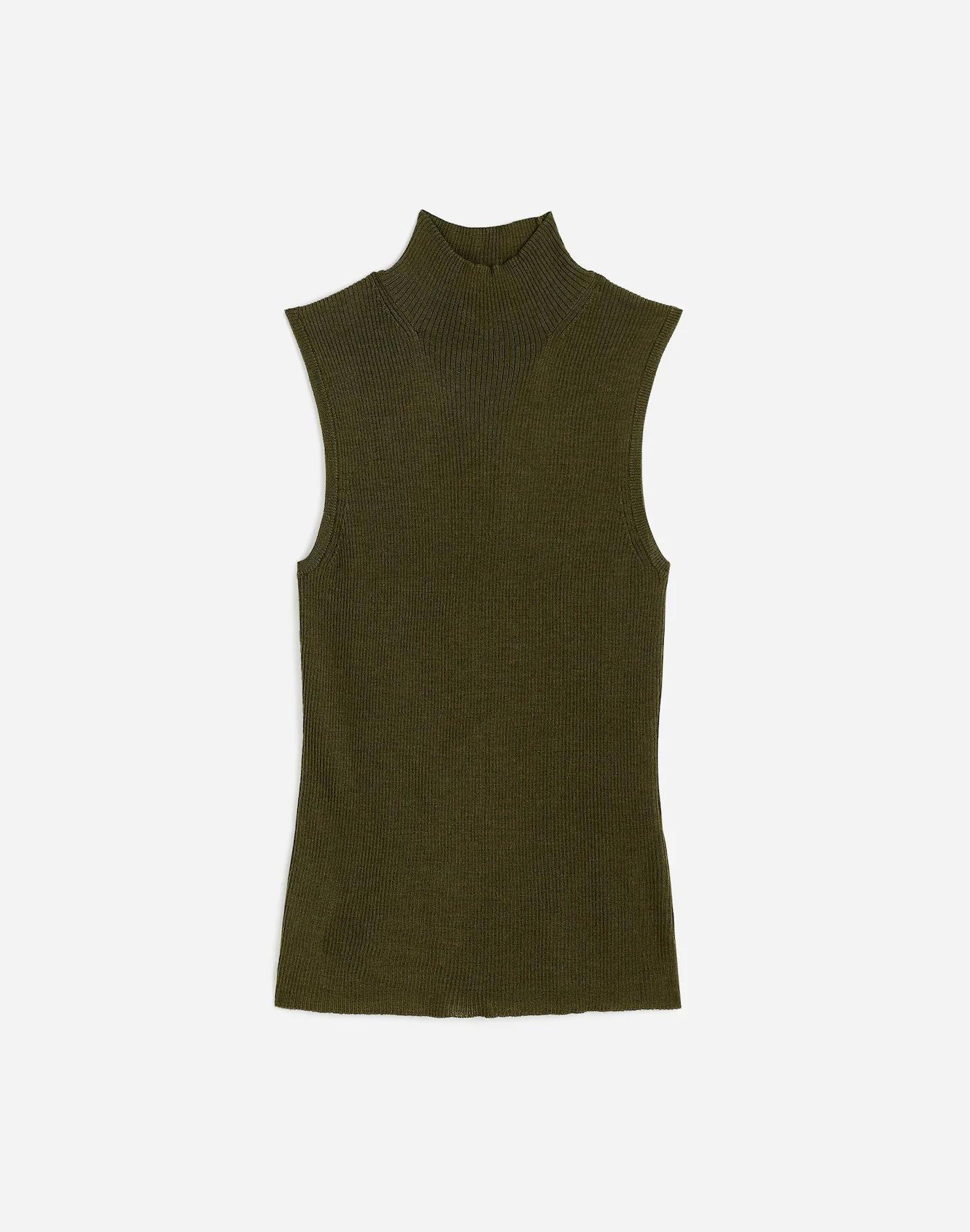 Merino Wool-Silk Sweater Tank Product Image