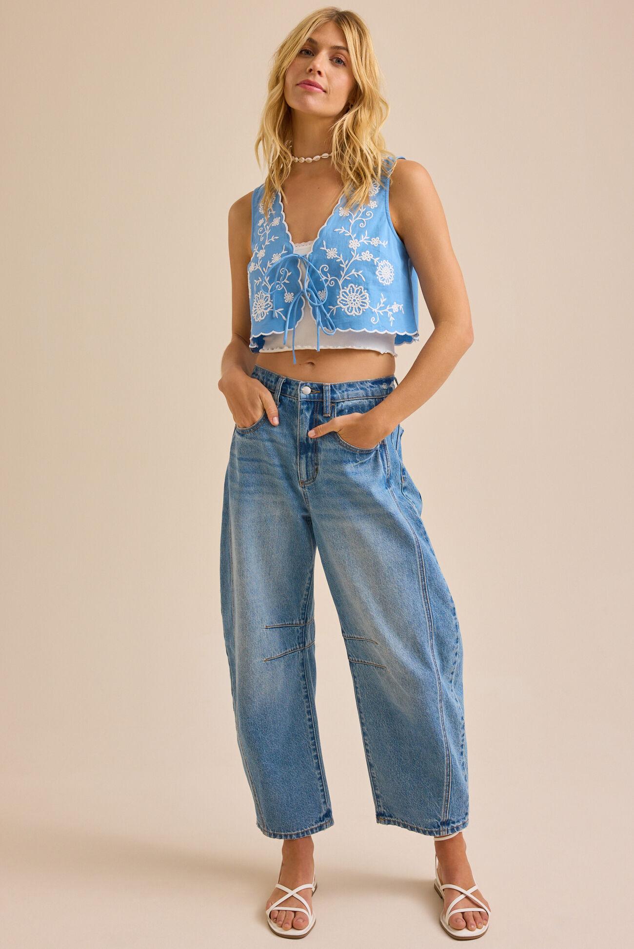 Janie Embroidered Vest Product Image