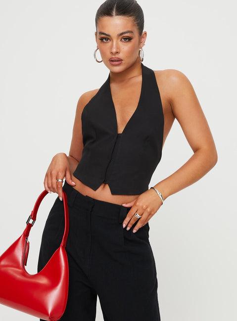 Je Suis Halter Top Onyx Product Image