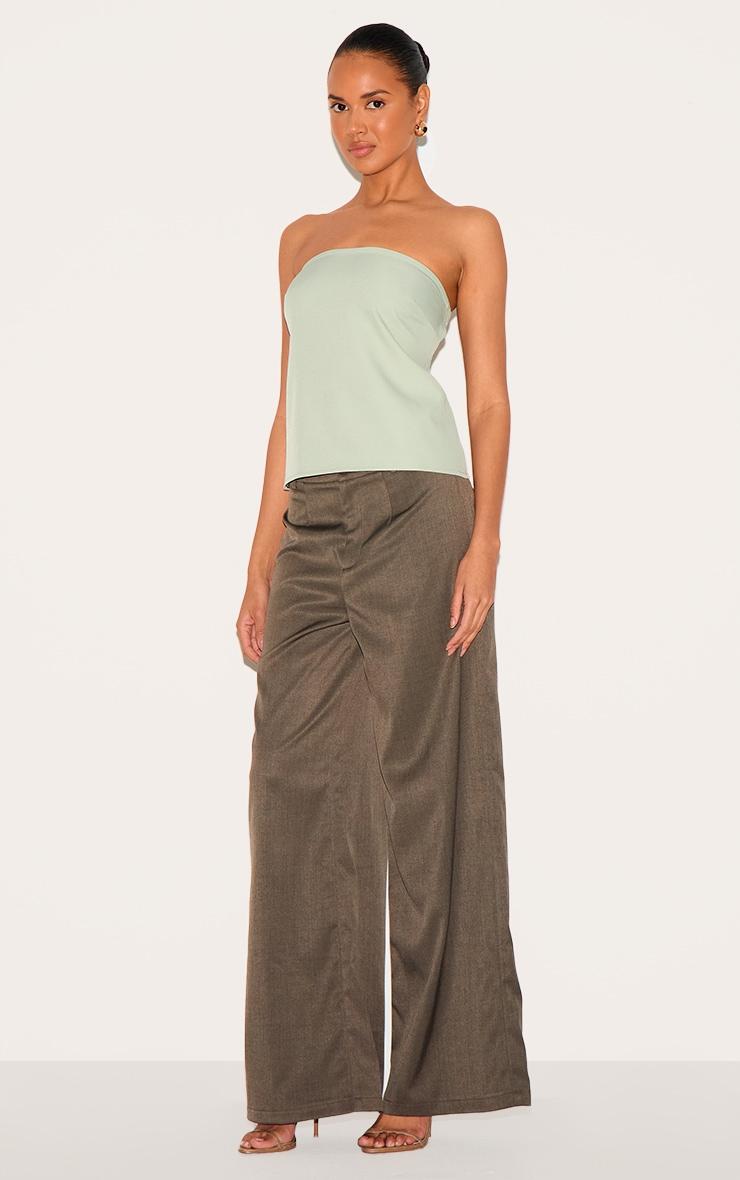 Sage Boxy Woven Bandeau Product Image