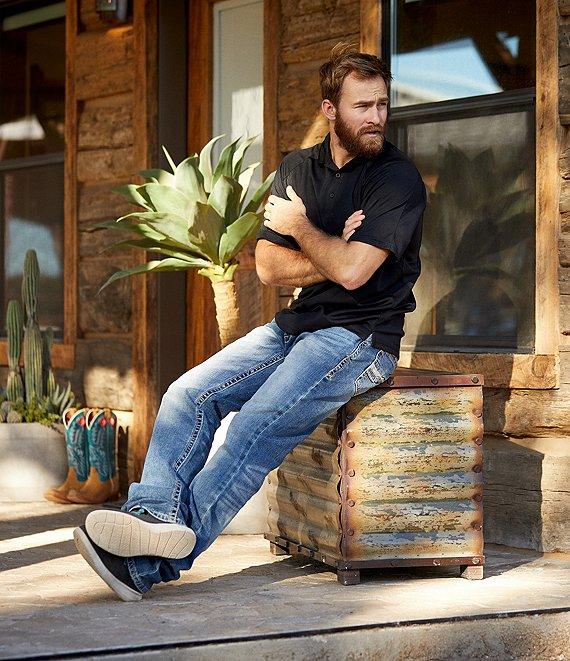 Ariat M4 Low Rise Stretch Shoreway Stackable Straight Leg Jeans Product Image