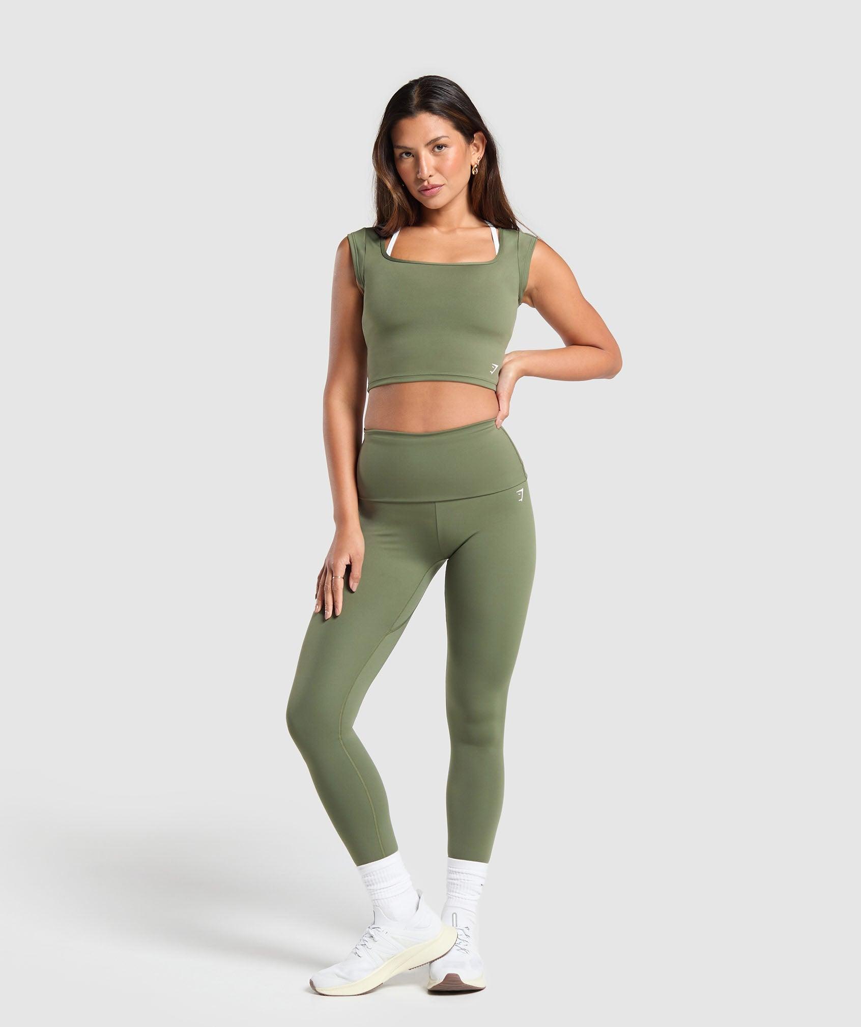 Everyday Cap Sleeve Crop Top Product Image