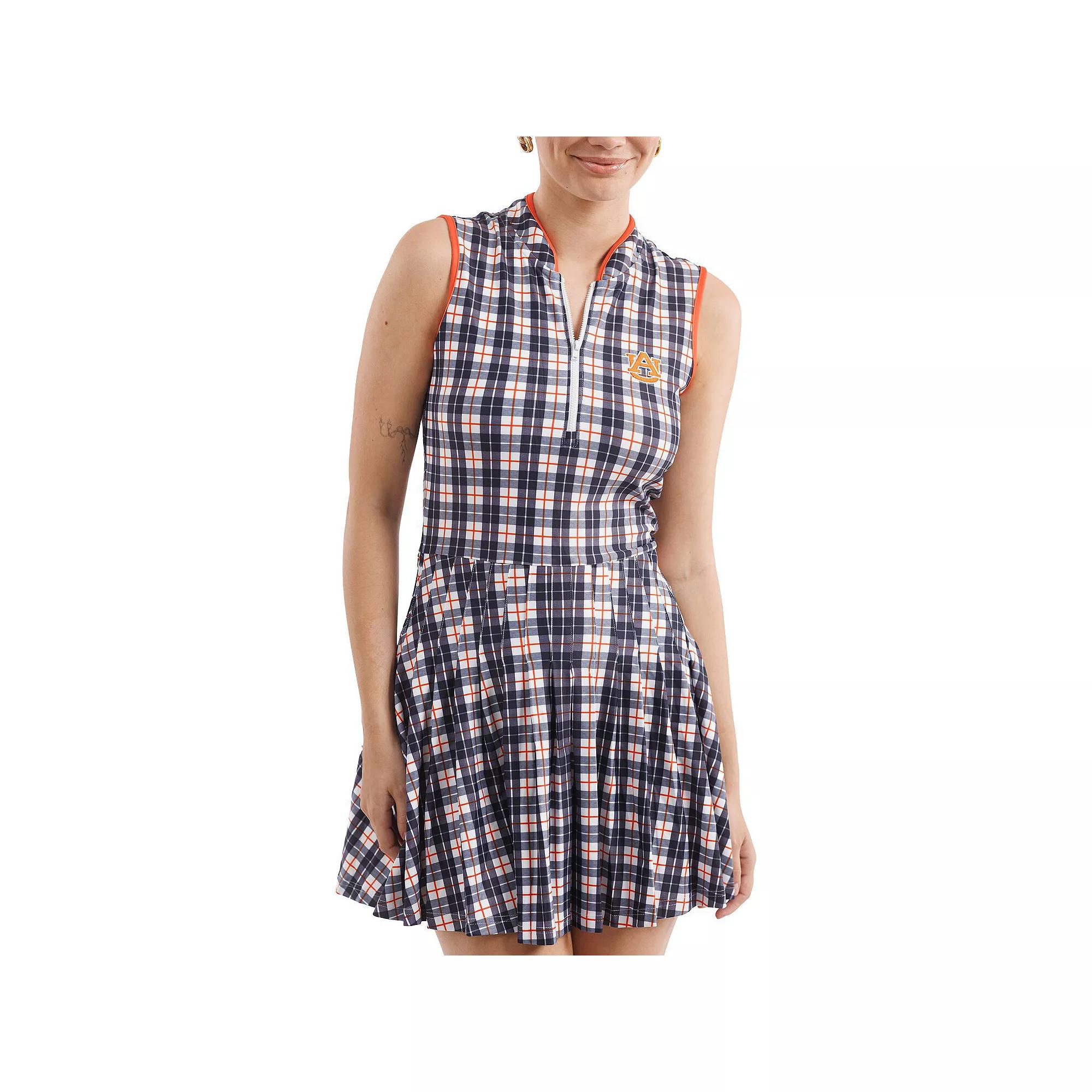 Women's Smith & Quinn Navy/ Auburn Tigers Tailgate Collection Mackenzie Pleated Dress, Size: Medium, Blue Product Image