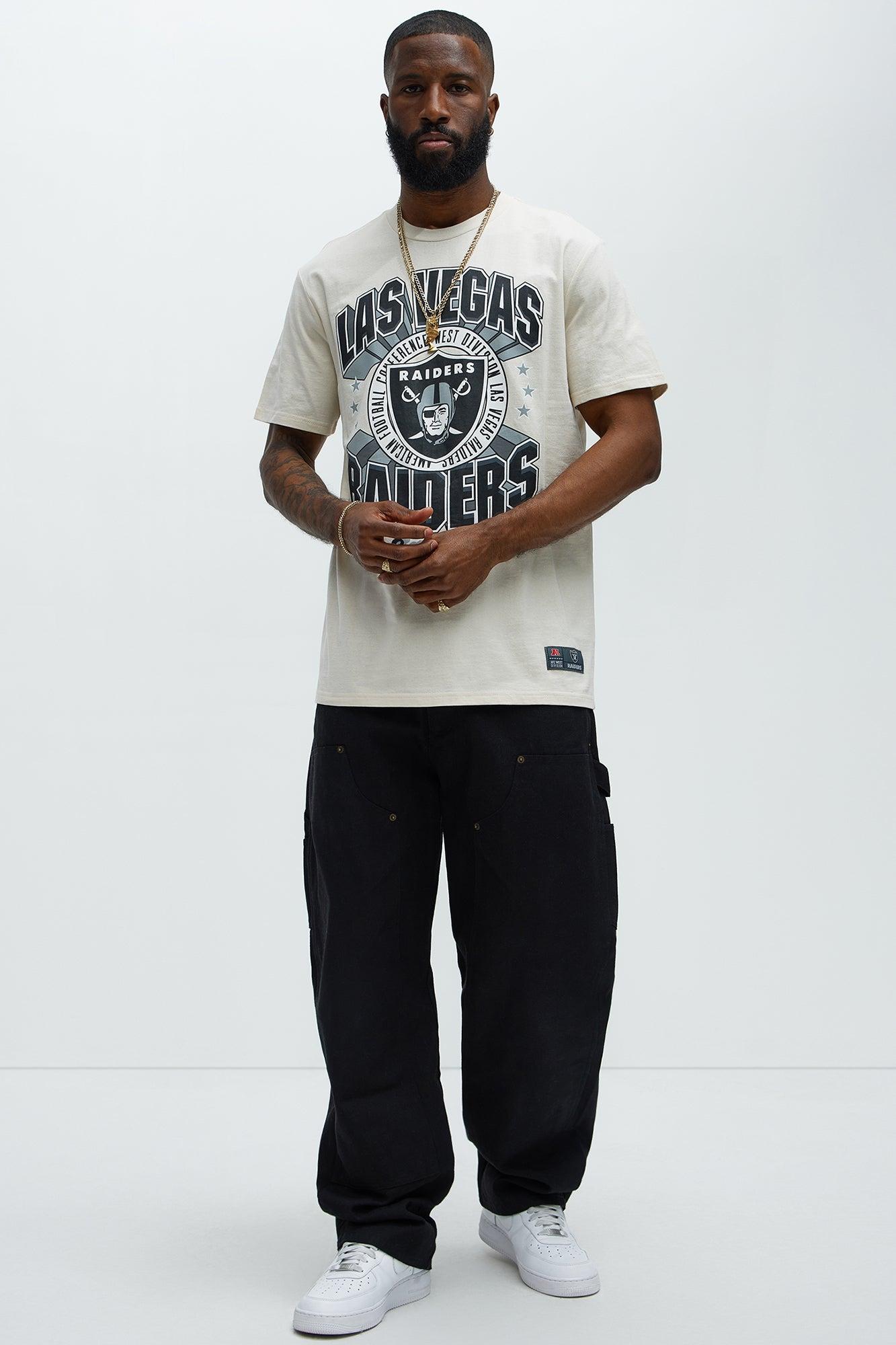 Raiders Upfront Short Sleeve Tee - White Product Image