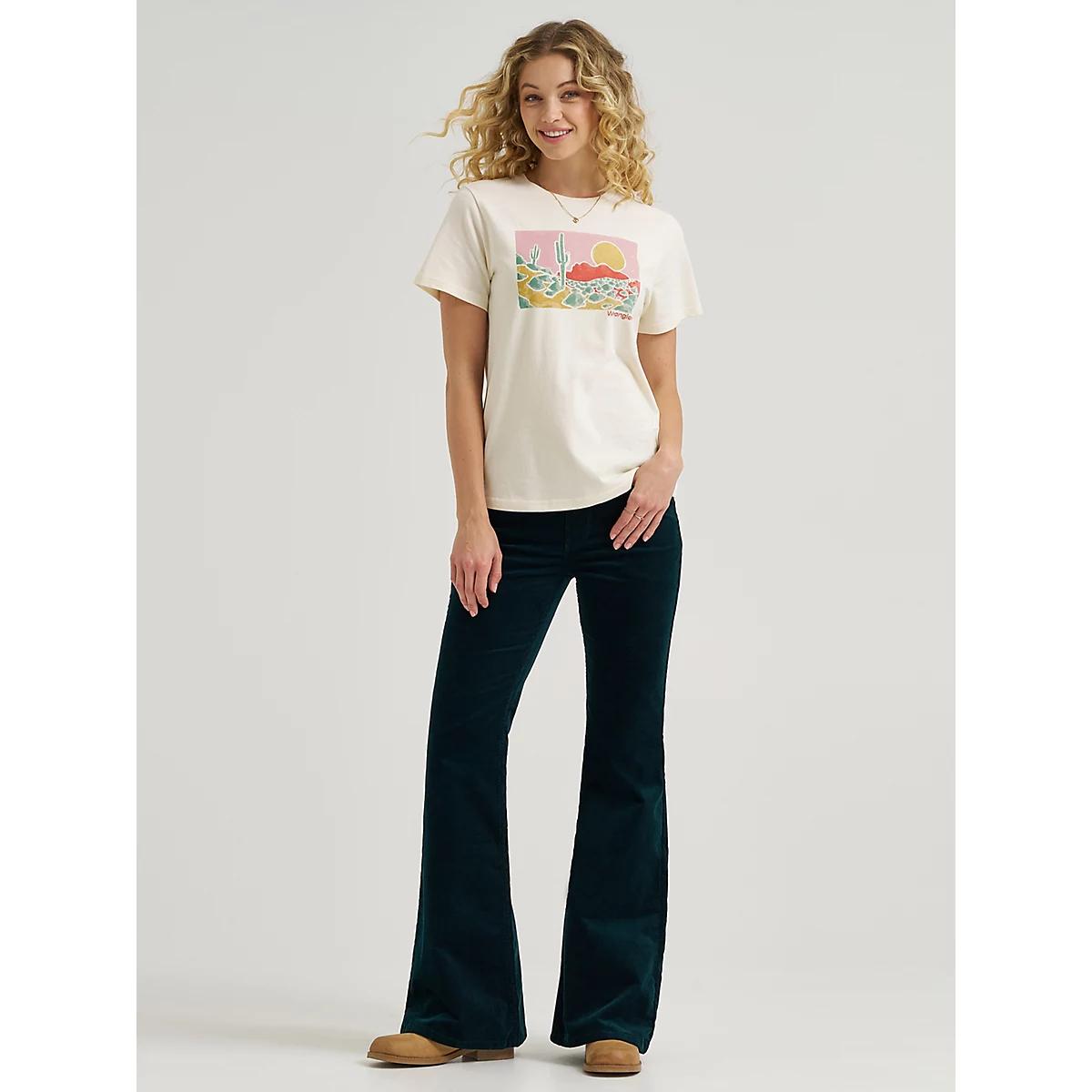 Women's Desert Graphic Tee in Antique White Product Image