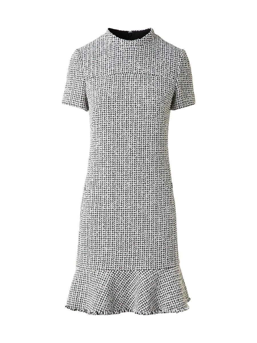 Womens Tweed Flounce Minidress Product Image